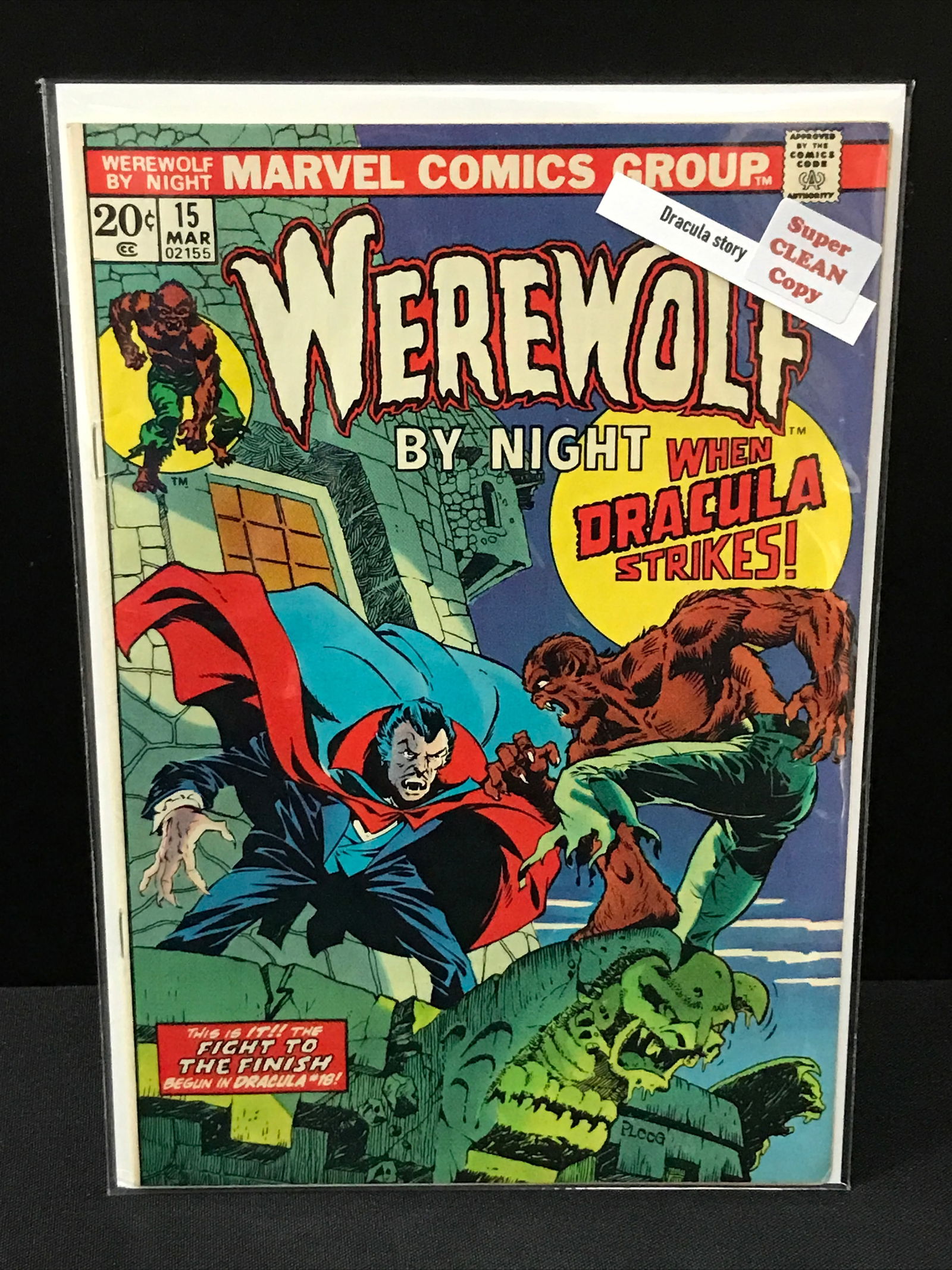 WEREWOLF BY NIGHT #15 (DRACULA STORY) - MARVEL COMICS: Prices are in Canadian dollars