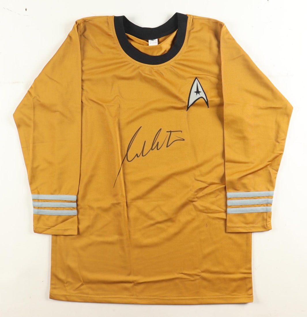 WILLIAM SHATNER SIGNED STAR TREK CAPTAIN KIRK JERSEY - WWOC COA (1 of 3)