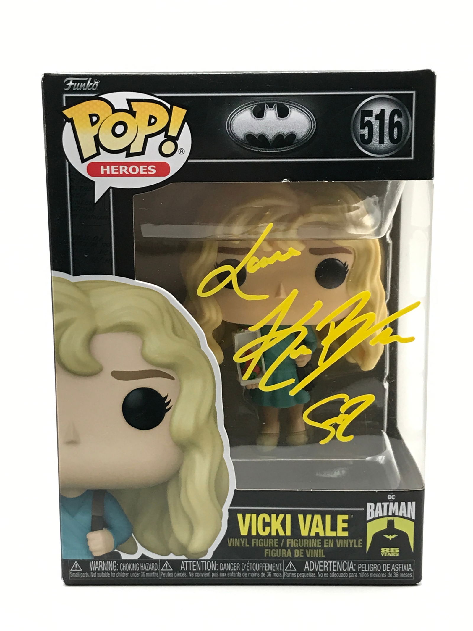 KIM BASINGER SIGNED VICKI VALE FUNKO POP - KB COA: Prices are in Canadian dollars