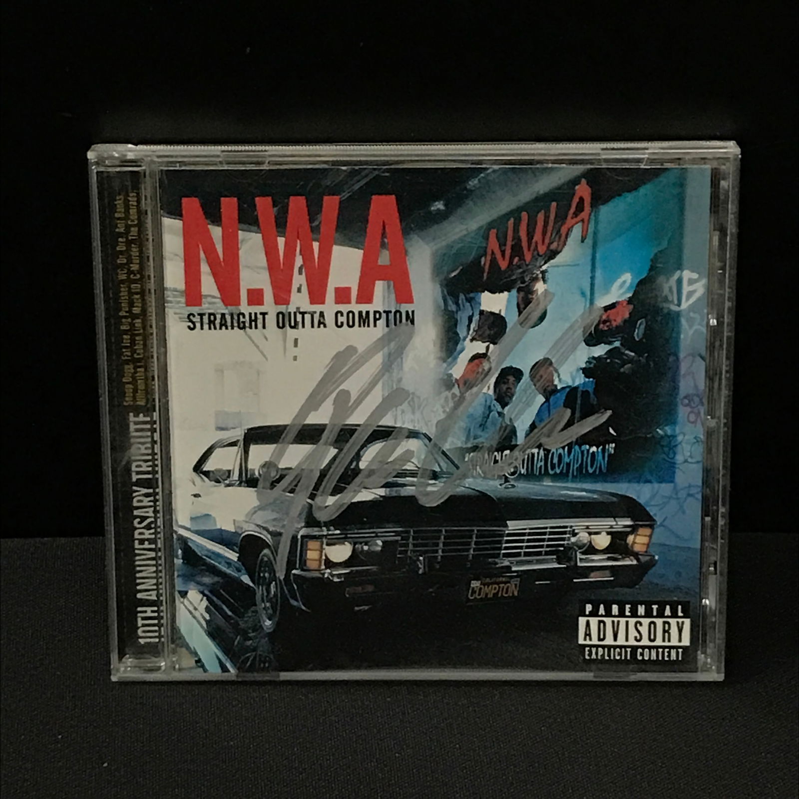 ICE CUBE SIGNED N.W.A CD SLEEVE - ACE COA (1 of 2)