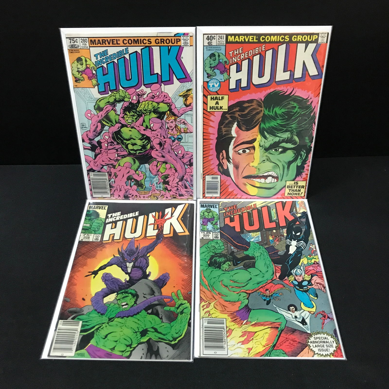 LOT OF 4 INCREDIBLE HULK COMICS - MARVEL COMICS (1 of 1)