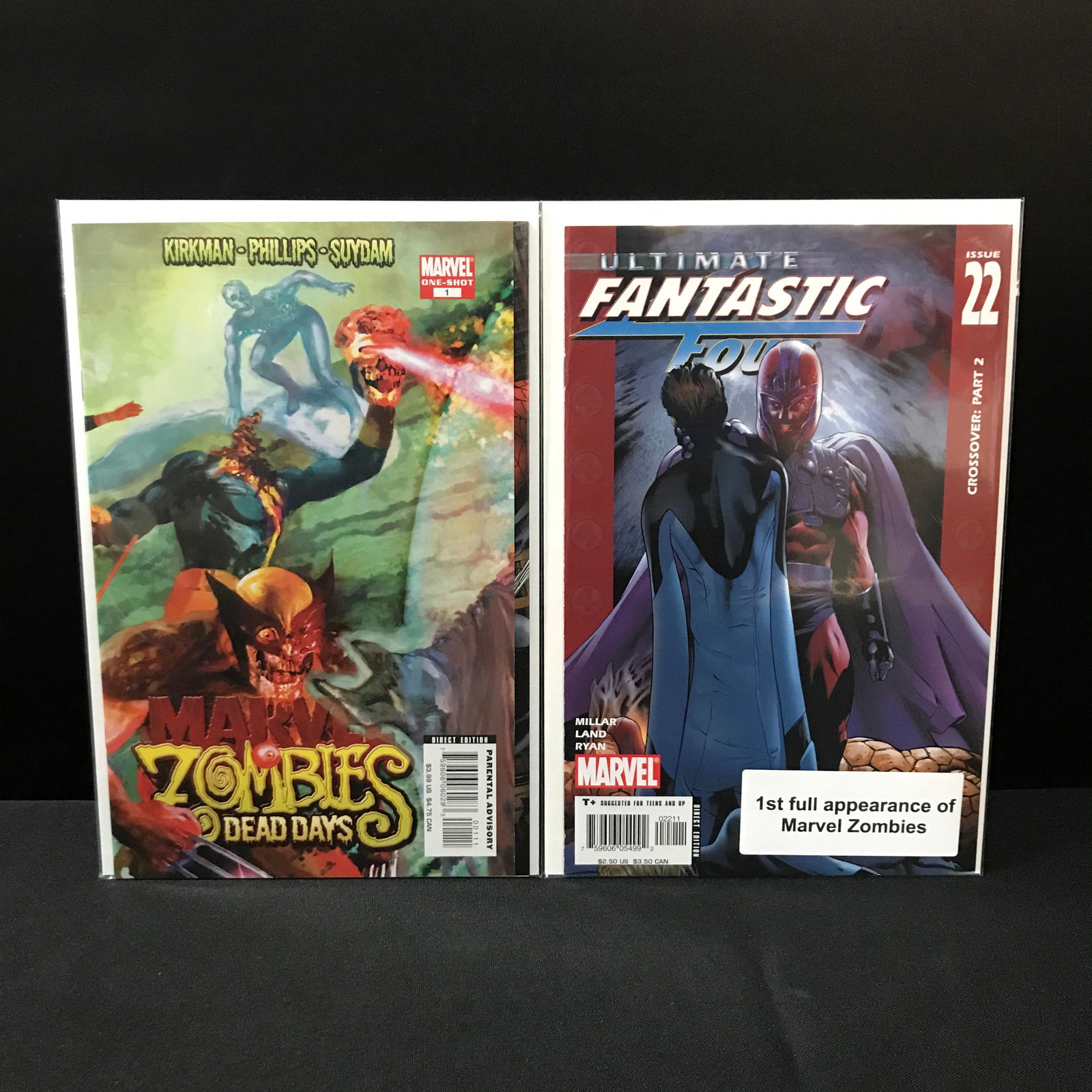 LOT OF 2 MARVEL COMICS: Prices are in Canadian dollars