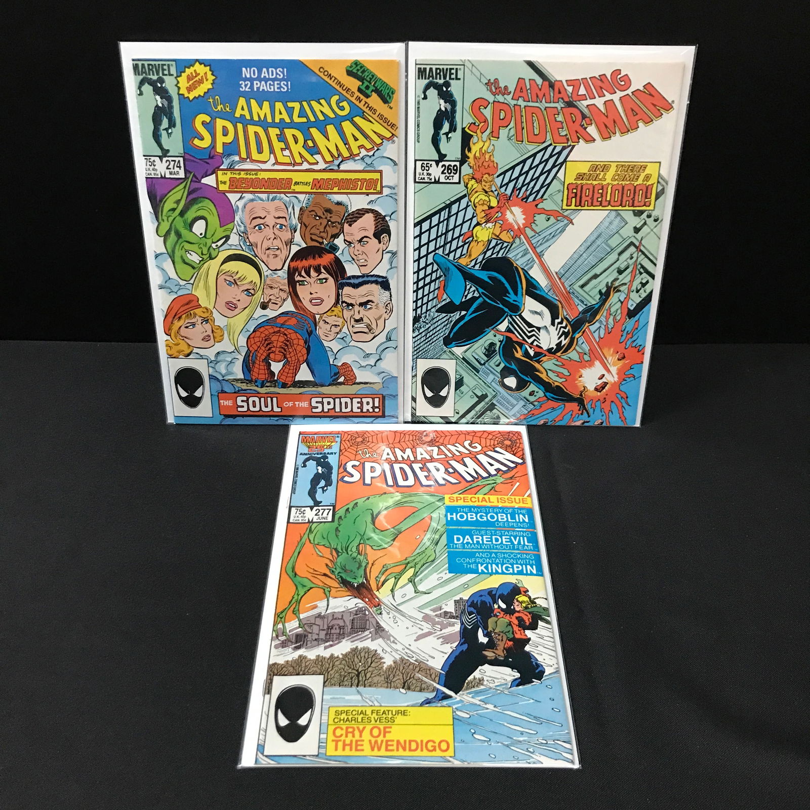 LOT OF 3 AMAZING SPIDERMAN COMICS - MARVEL COMICS: Prices are in Canadian dollars