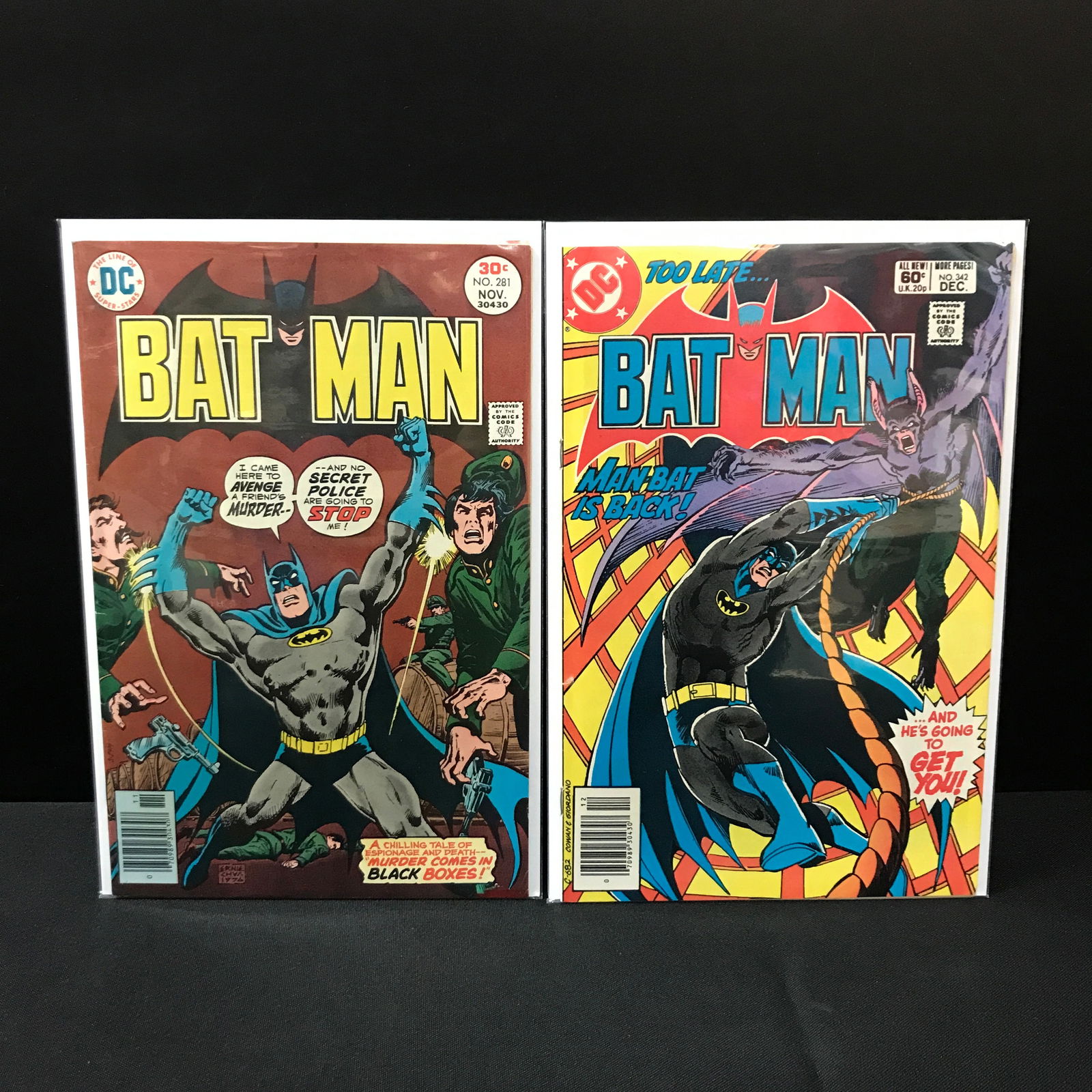 LOT OF 2 BATMAN COMICS - DC COMICS: Prices are in Canadian dollars