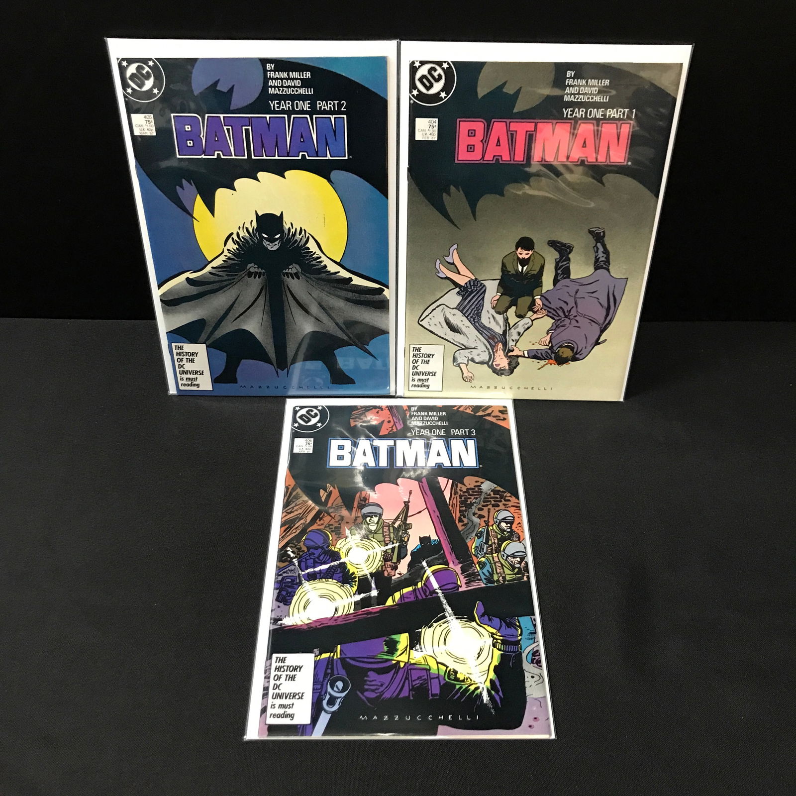 LOT OF 3 BATMAN COMICS YEAR ONE #1-3 - DC COMICS (1 of 1)