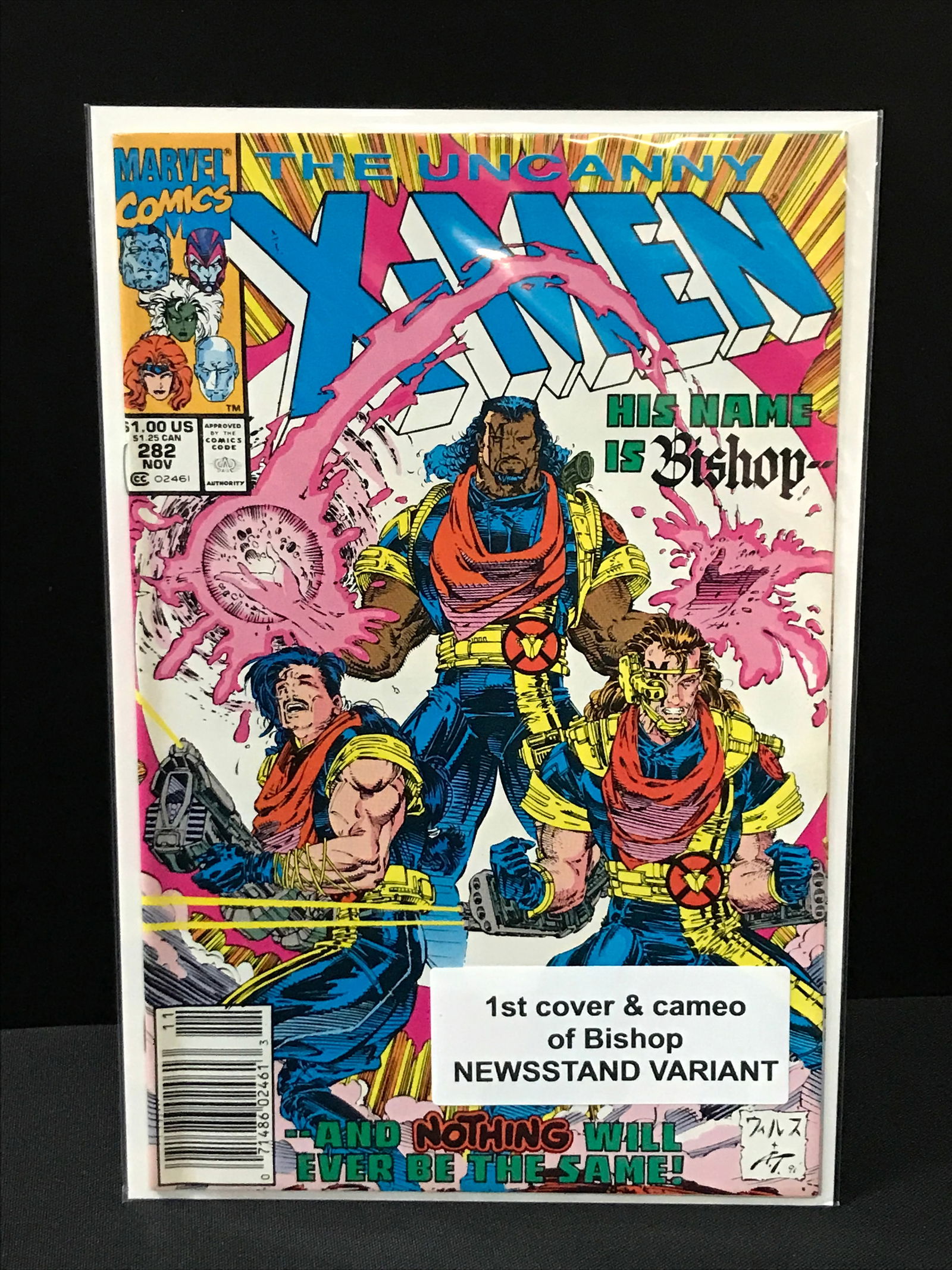 X-MEN #282 1ST APPEARANCE OF BISHOP - MARVEL COMICS: Prices are in Canadian dollars