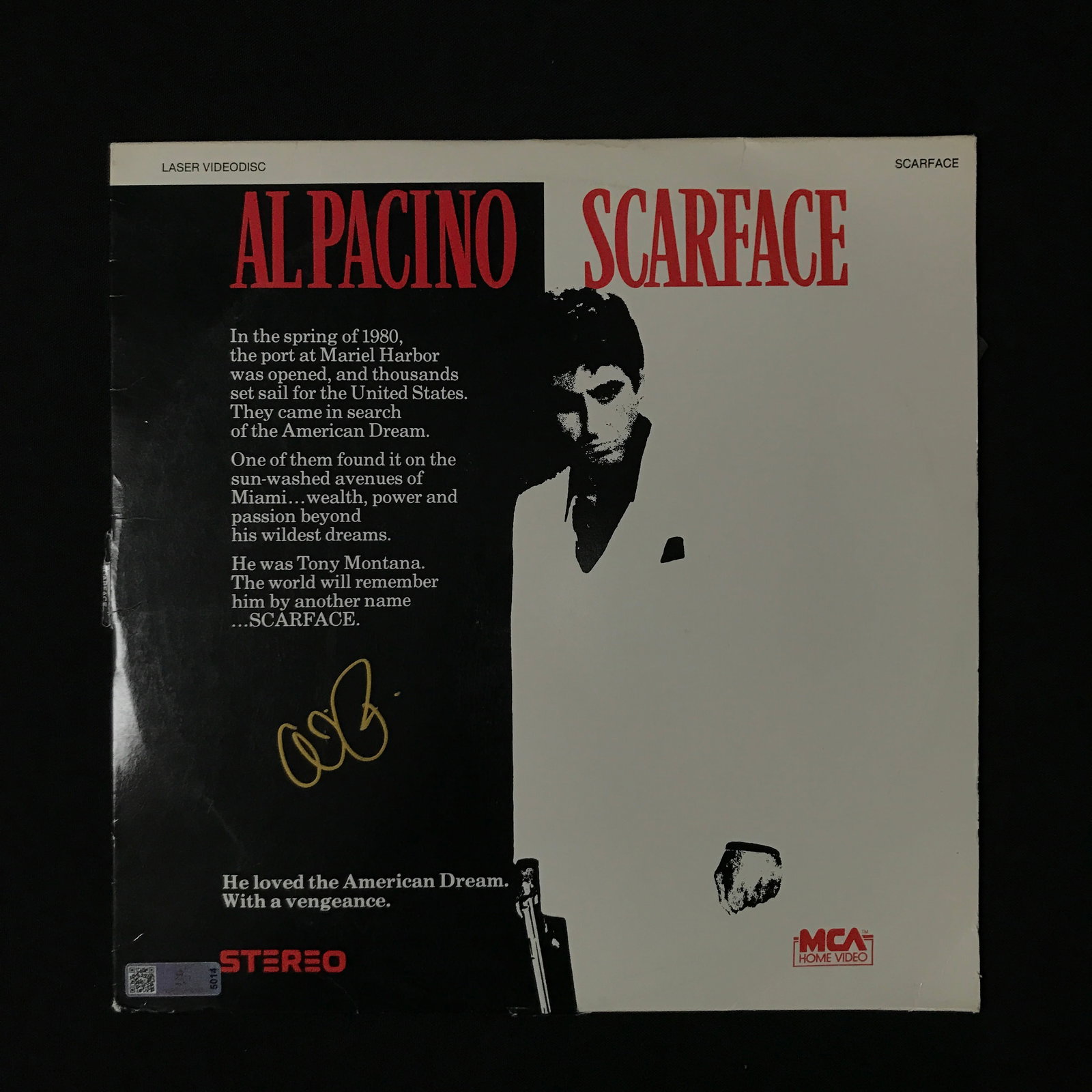AL PACINO SIGNED SCARFACE LASER DISC (CE COA): Prices are in Canadian dollars