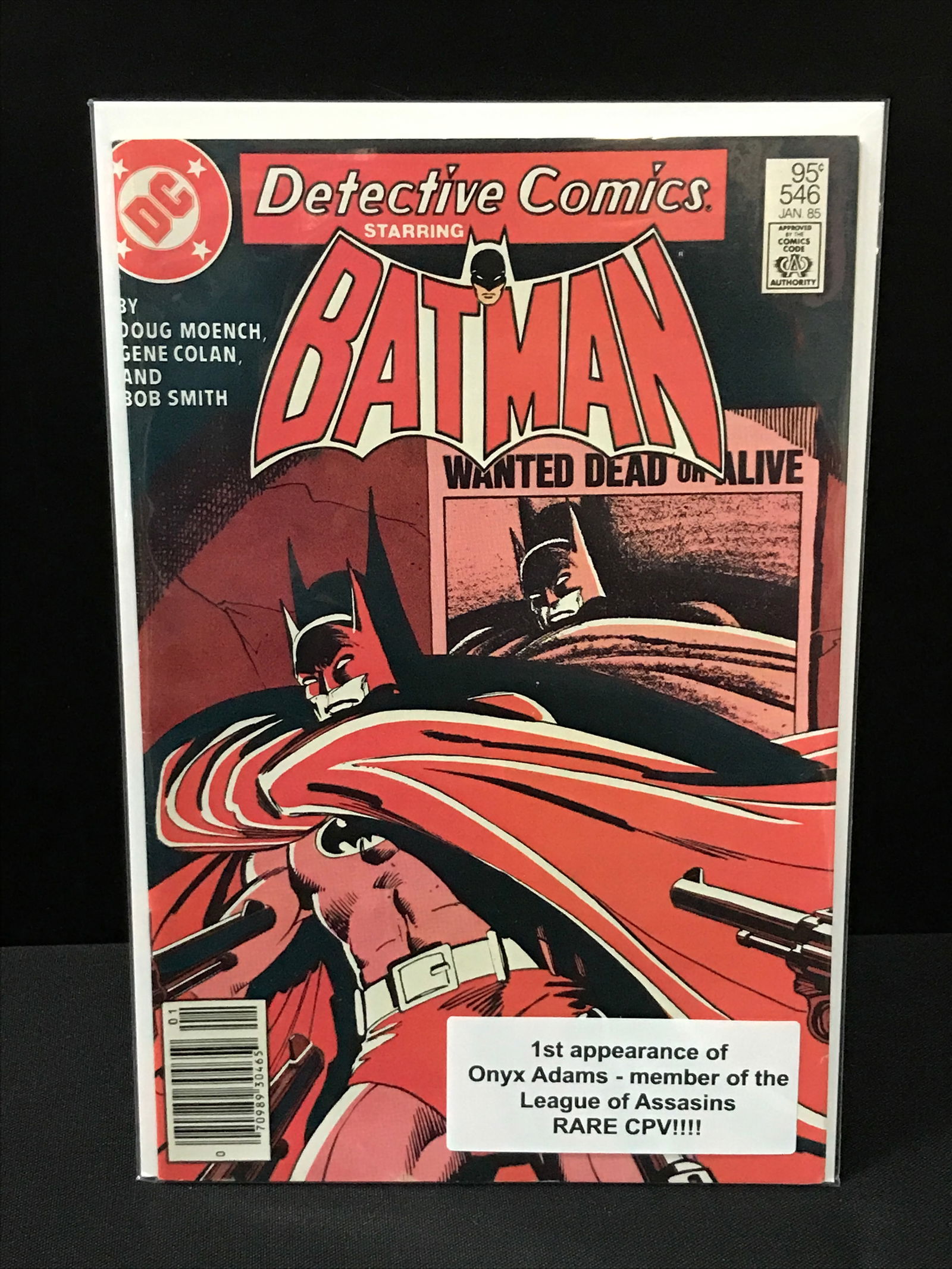 DETECTIVE COMICS #546 1ST APPEARANCE OF ONYX ADAMS - DC COMICS (1 of 1)