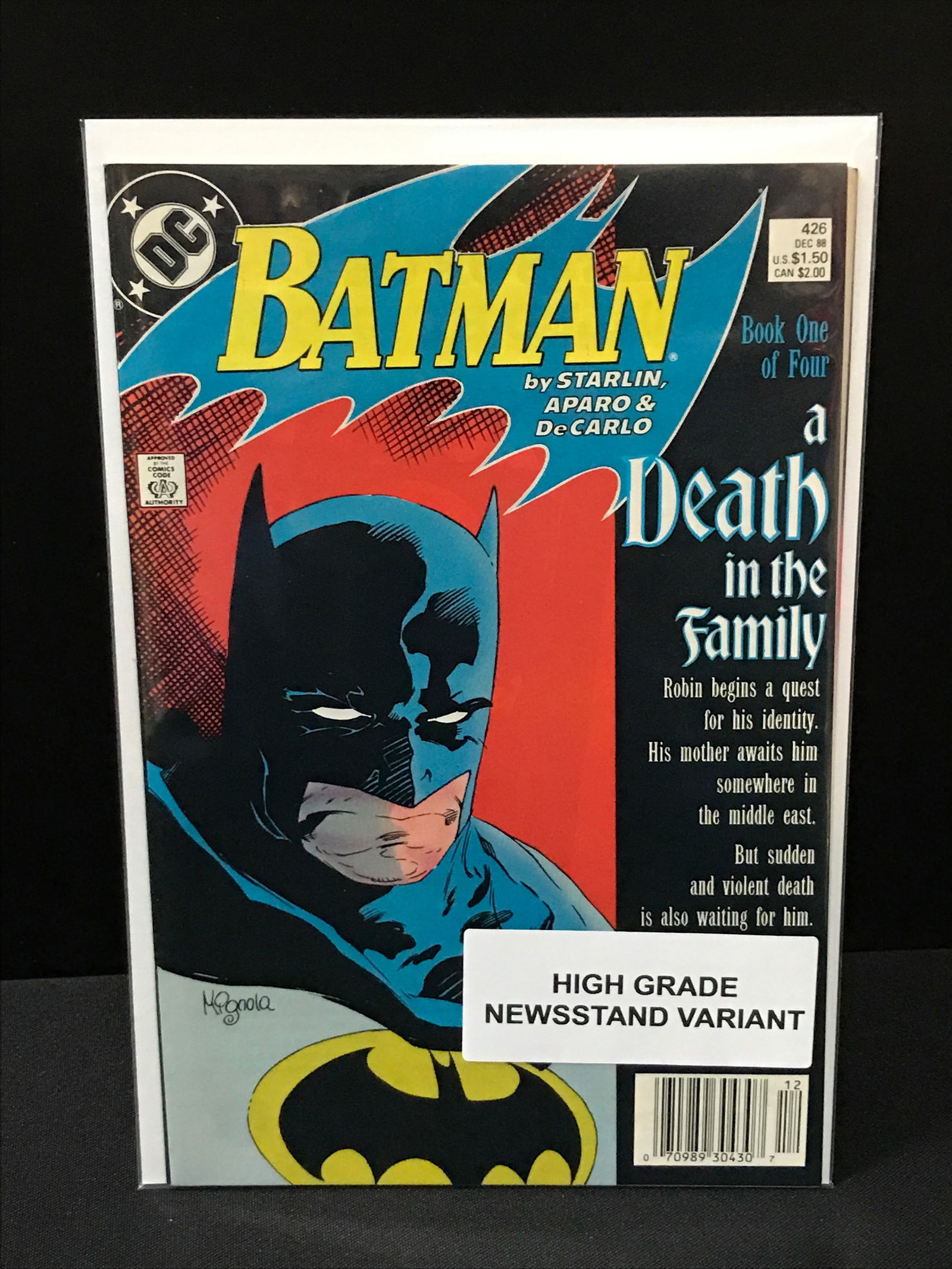 BATMAN #426 OART 1 OF 4 OF DEATH IN THE FAMILY - DC COMICS (1 of 1)