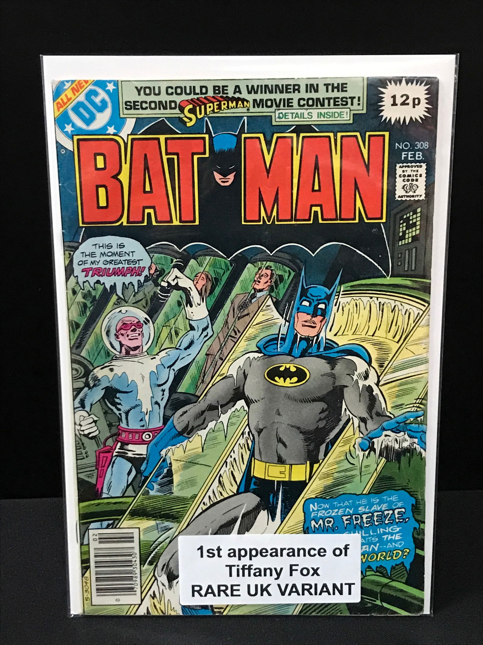 BATMAN #308 1ST APPEARANCE OF TIFFANY FOX RARE UK EDITION - DC COMICS: Prices are in Canadian dollars