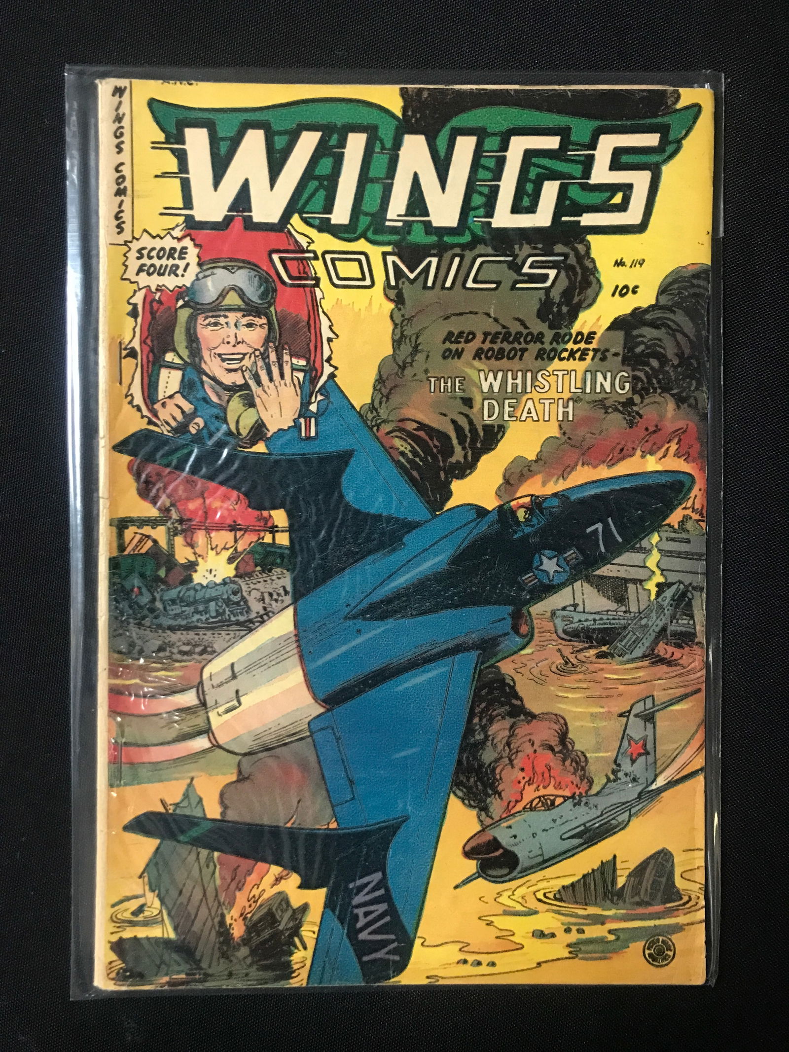 WINGS COMICS #119 - FICTION HOUSE: Prices are in Canadian dollars