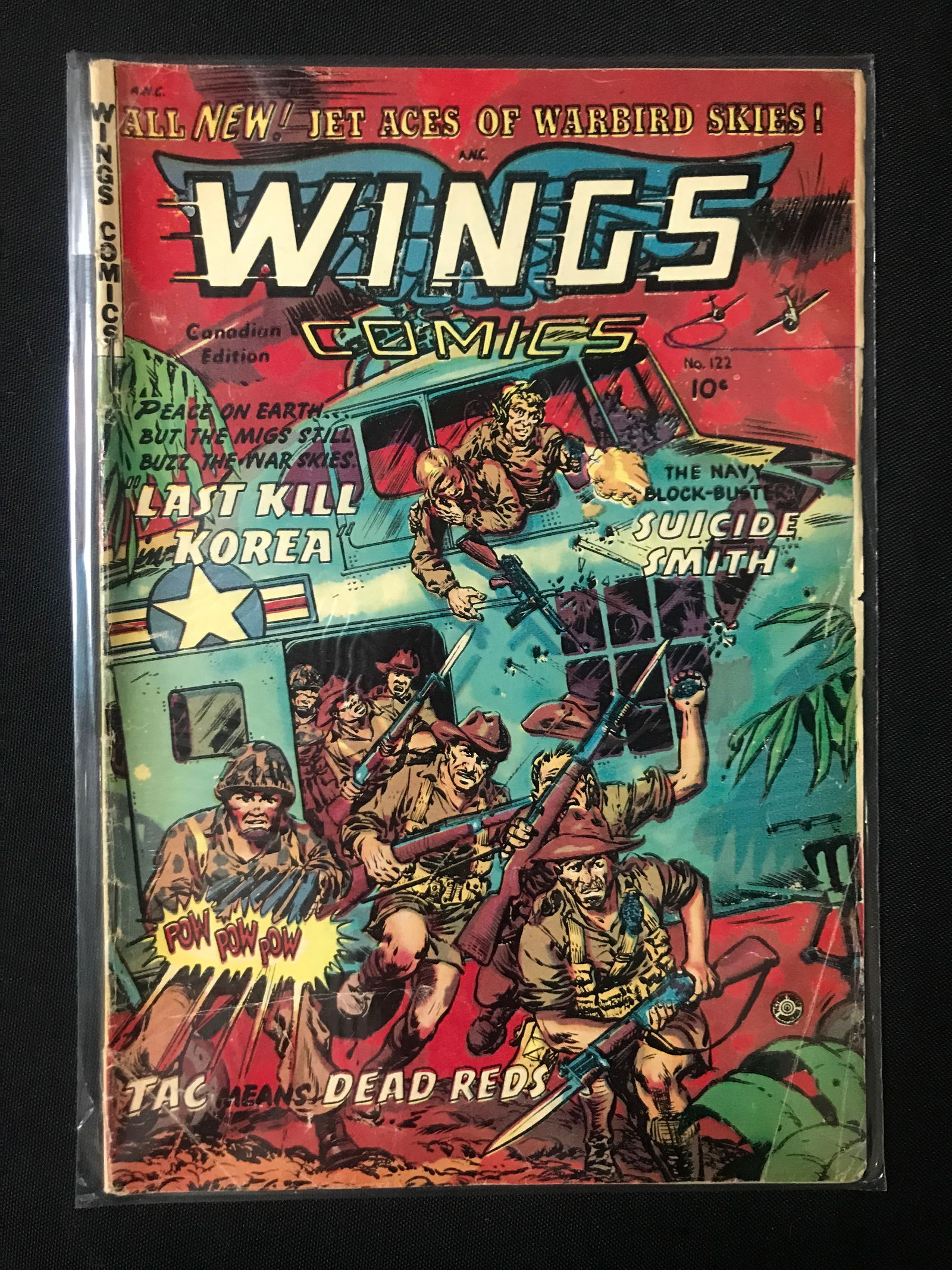 WINGS COMICS #122 - FICTION HOUSE: Prices are in Canadian dollars