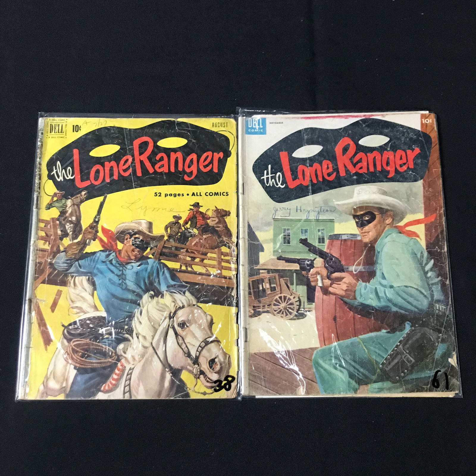 LOT OF 2 THE LONE RANGER COMICS - DELL COMICS (1 of 1)