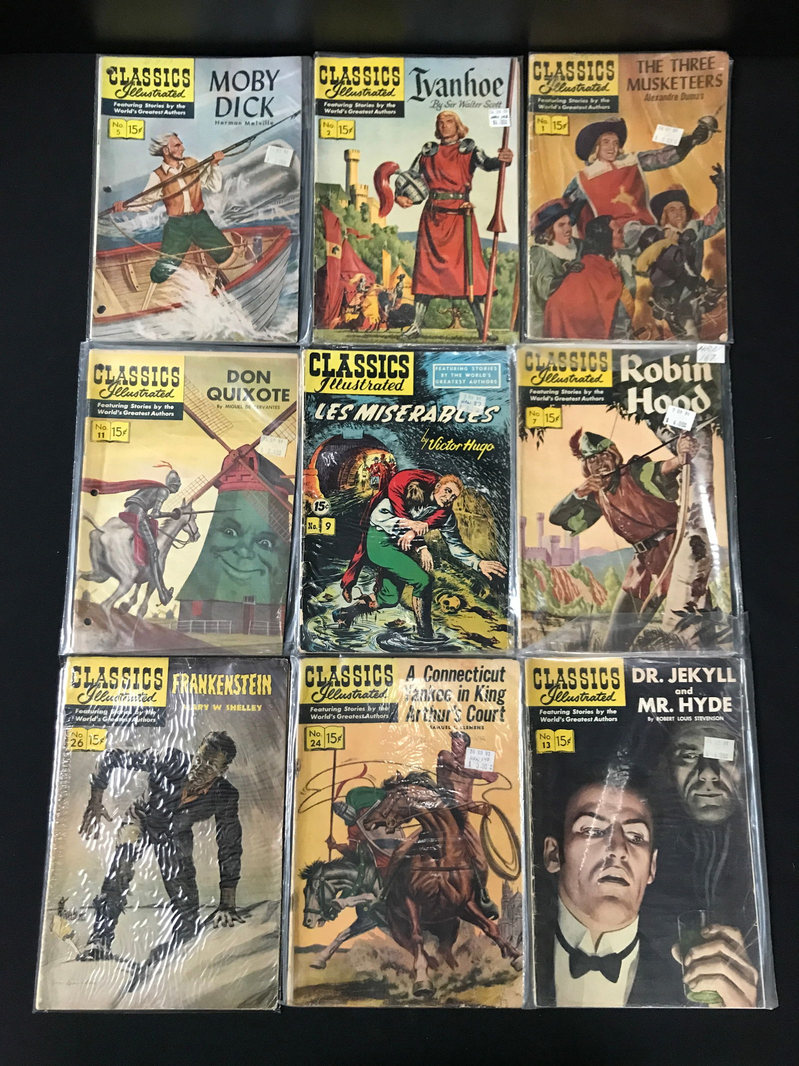 LOT OF 9 CLASSICS ILLUSTRATED COMICS (1 of 1)