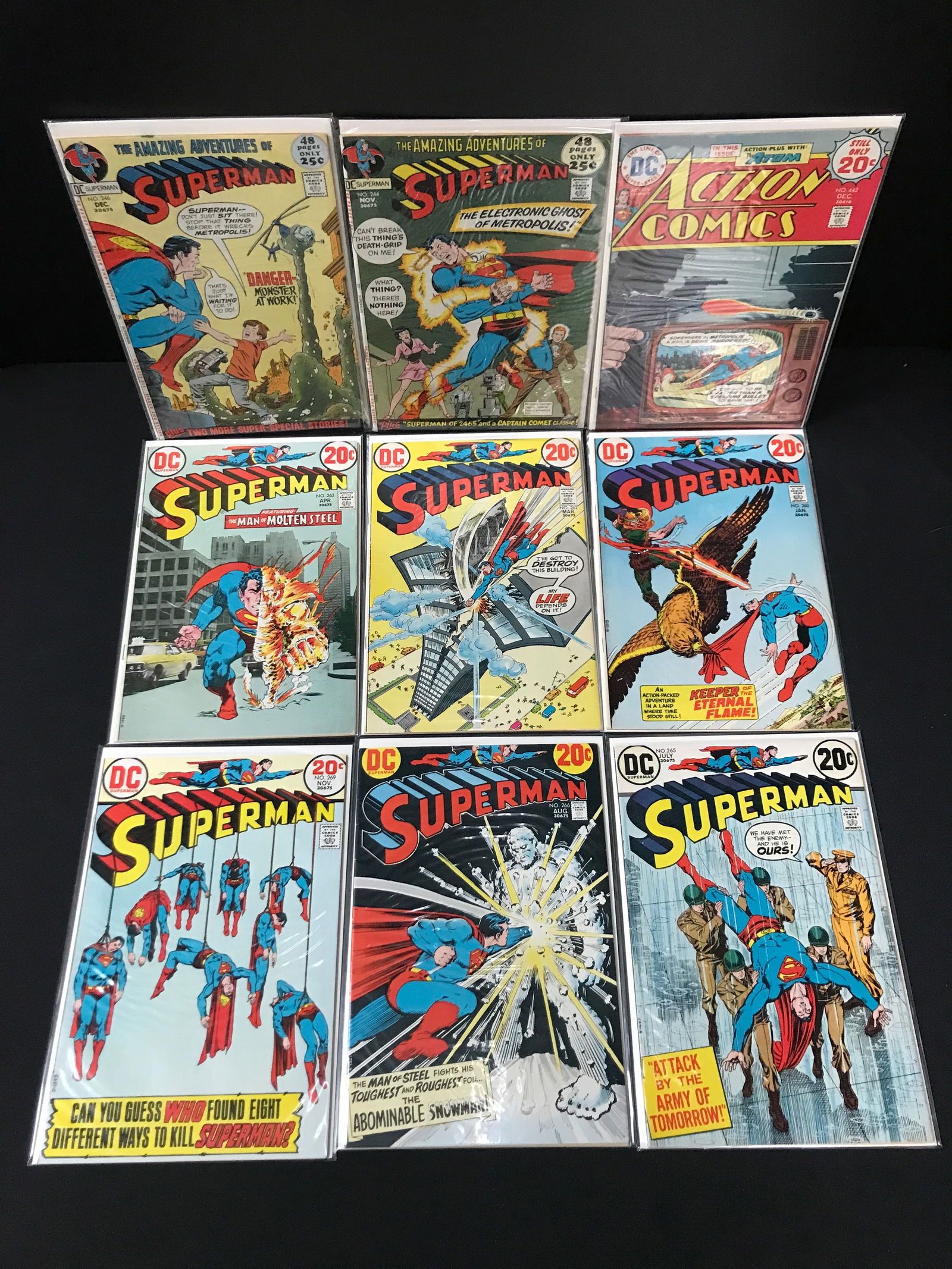 LOT OF 9 SUPERMAN COMICS - DC COMICS (1 of 1)