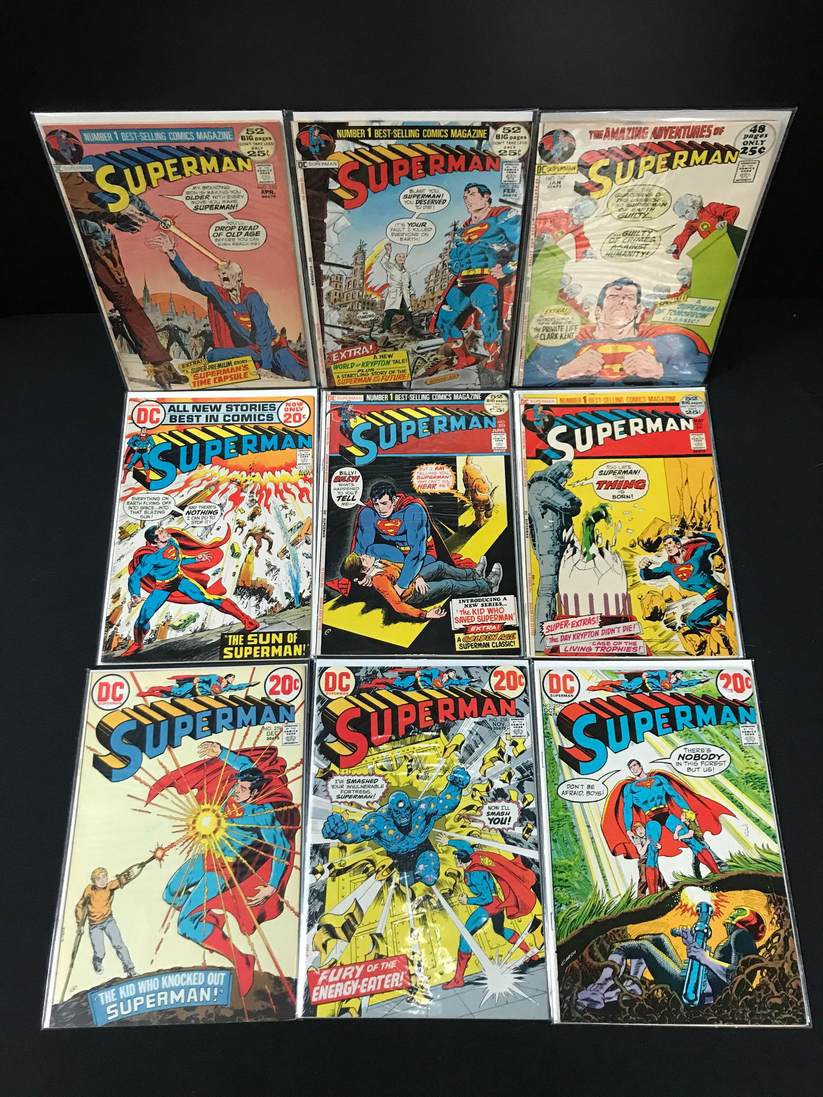 LOT OF 9 SUPERMAN COMICS - DC COMICS (1 of 1)