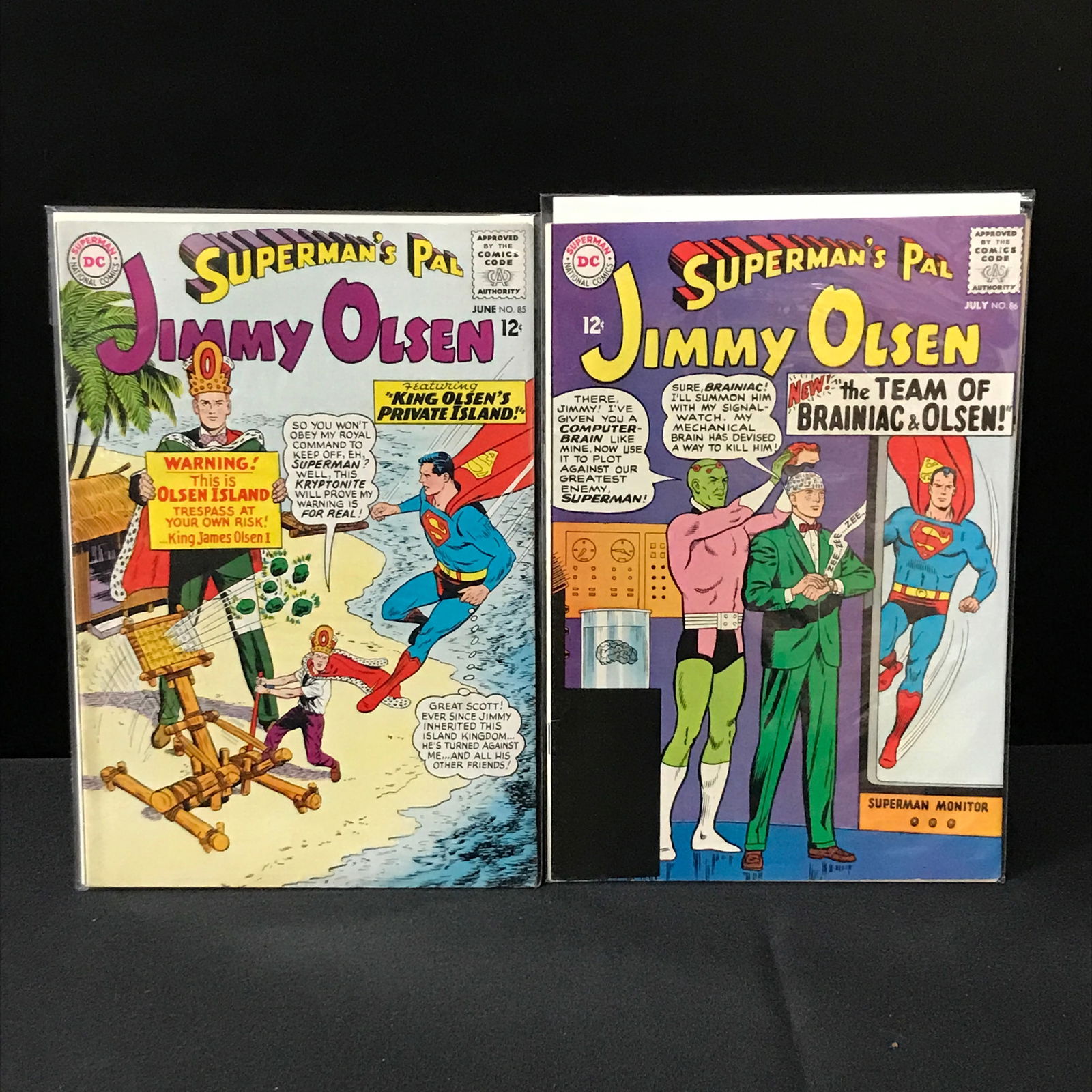 LOT OF 2 SUPERMAN'S PAL JIMMY OLSEN COMICS #85-86 - DC COMICS: Prices are in Canadian dollars
