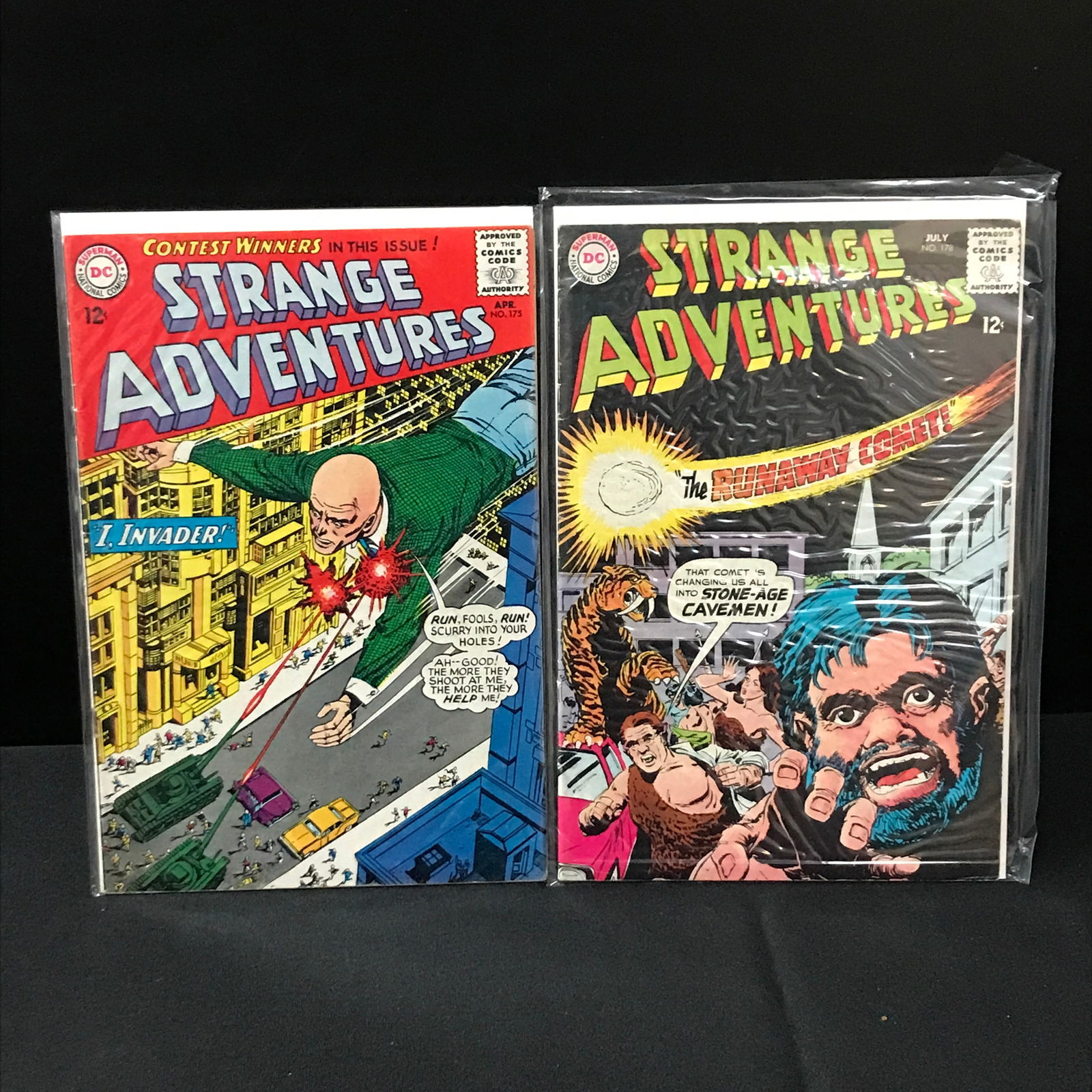 LOT OF 2 STRANGE ADVENTURES COMICS - DC COMICS (1 of 1)