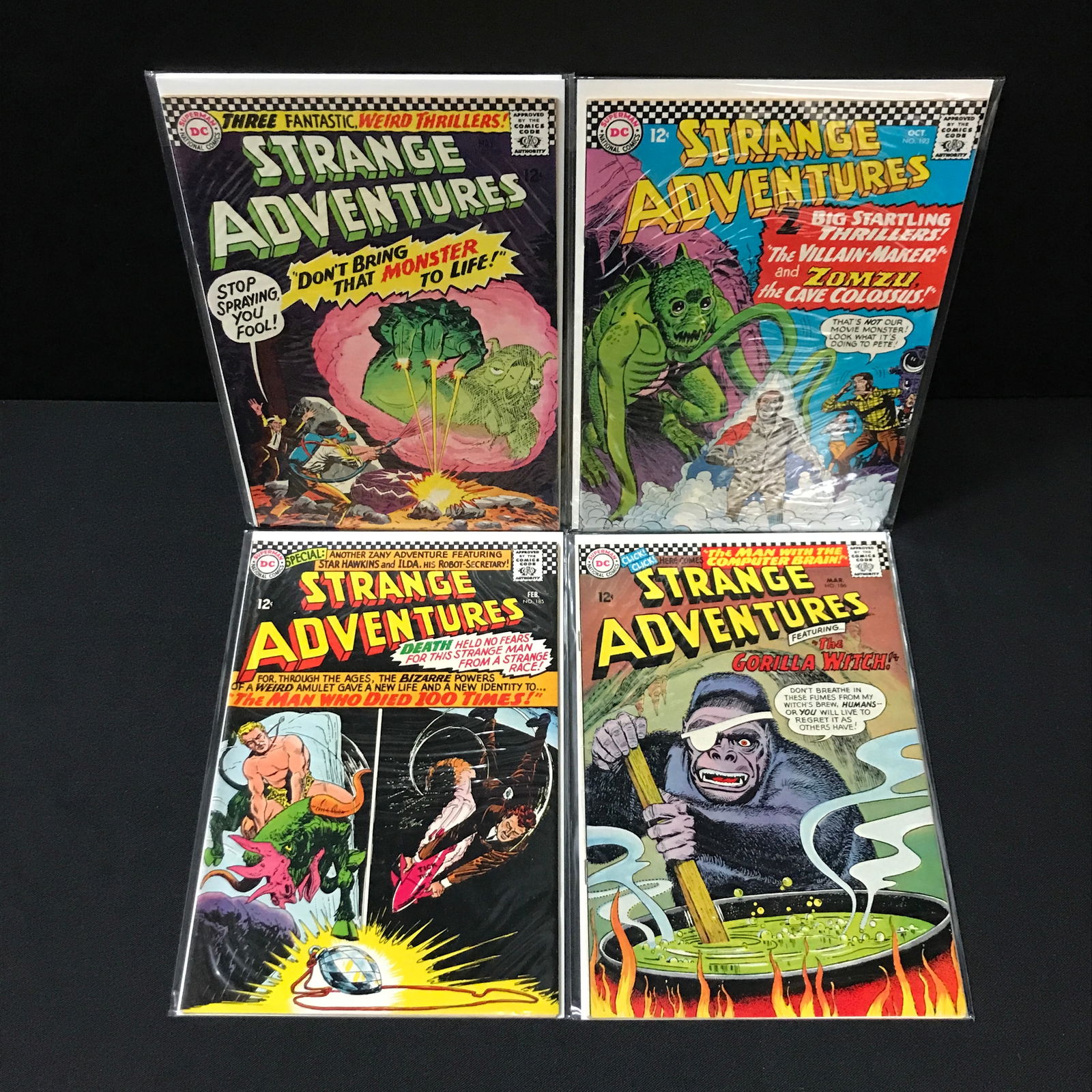 LOT OF 4 STRANGE ADVENTURES COMICS - DC COMICS (1 of 1)