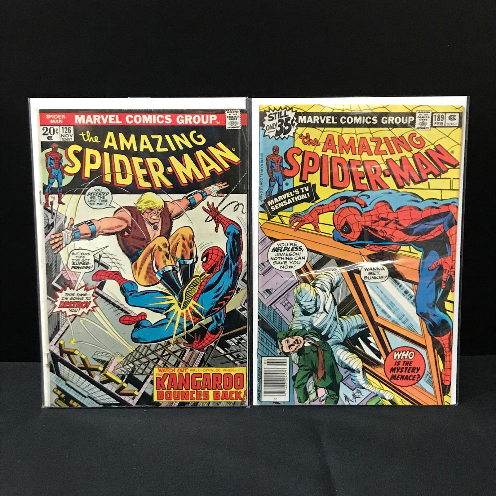 LOT OF 2 AMAZING SPIDERMAN COMICS - MARVEL COMICS: Prices are in Canadian Dollars