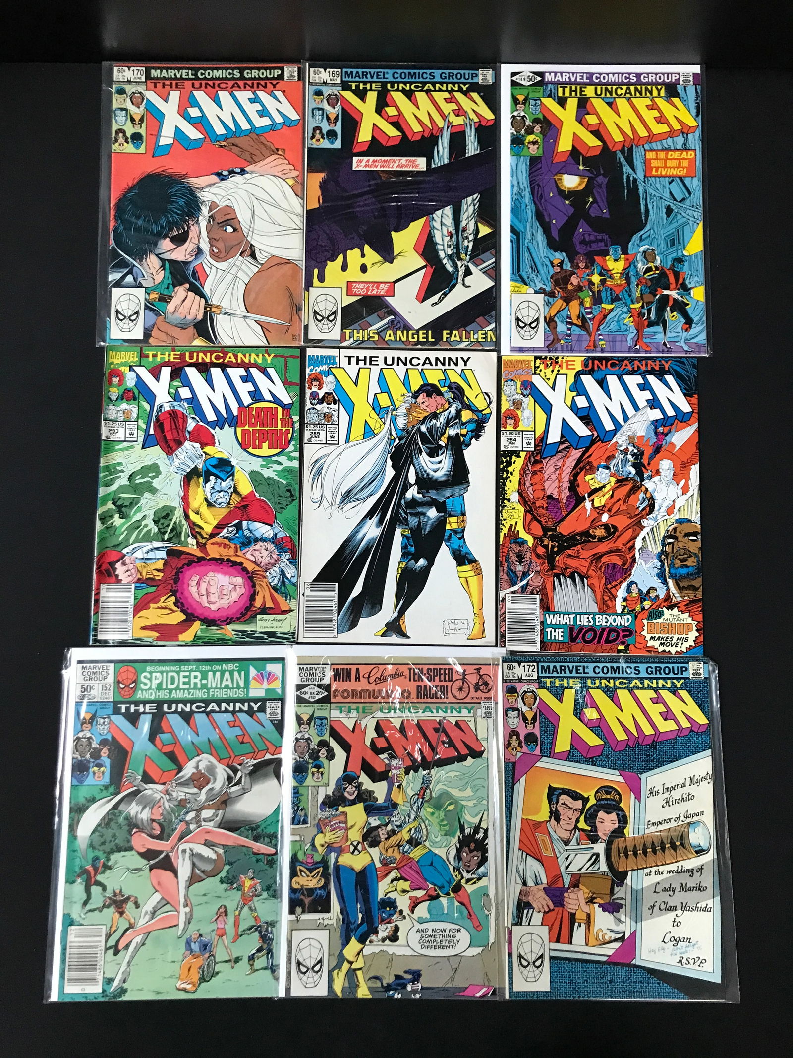 LOT OF 9 X-MEN COMICS - MARVEL COMICS (1 of 1)