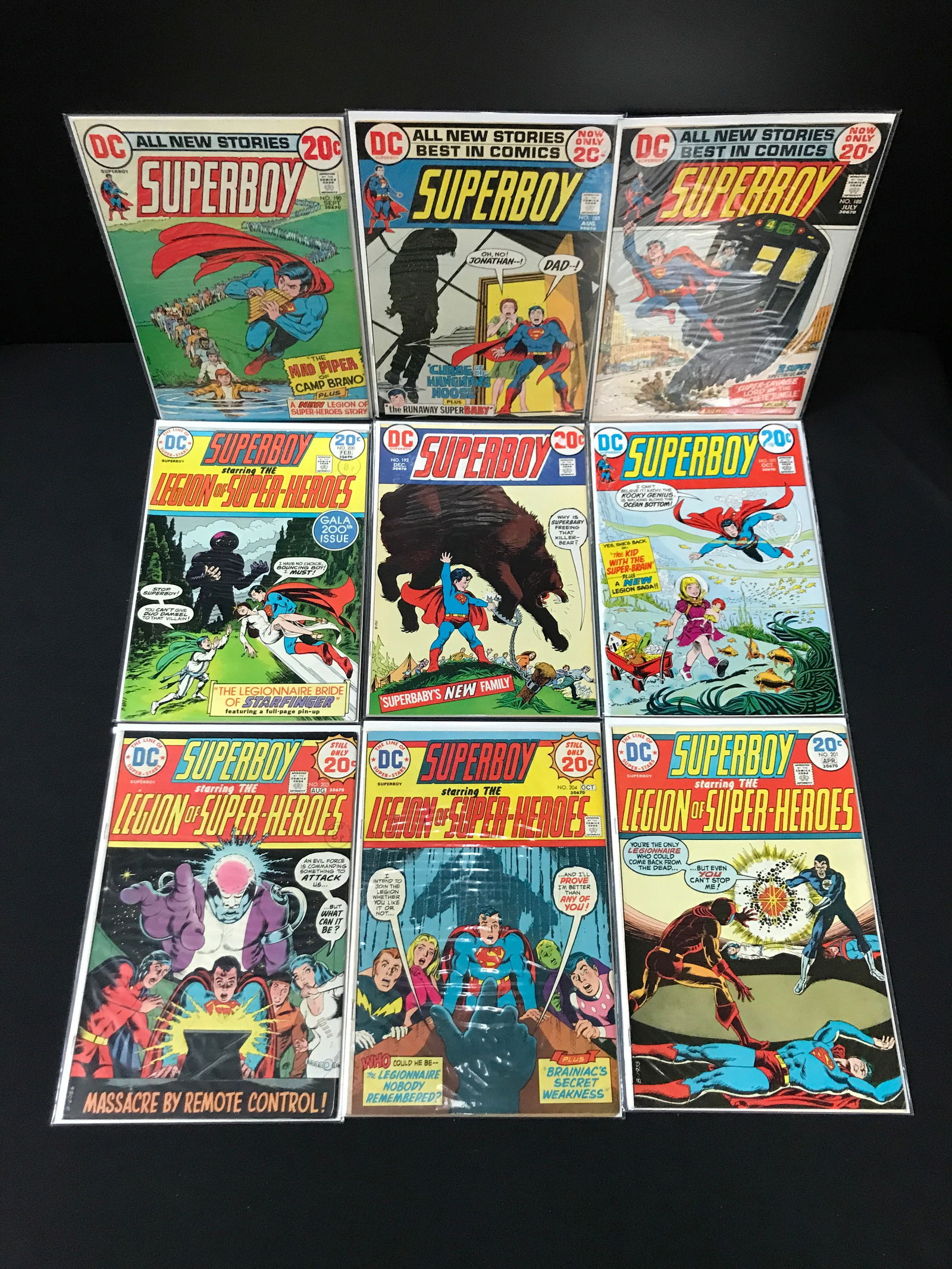 LOT OF 9 SUPERBOY COMICS - DC COMICS (1 of 1)
