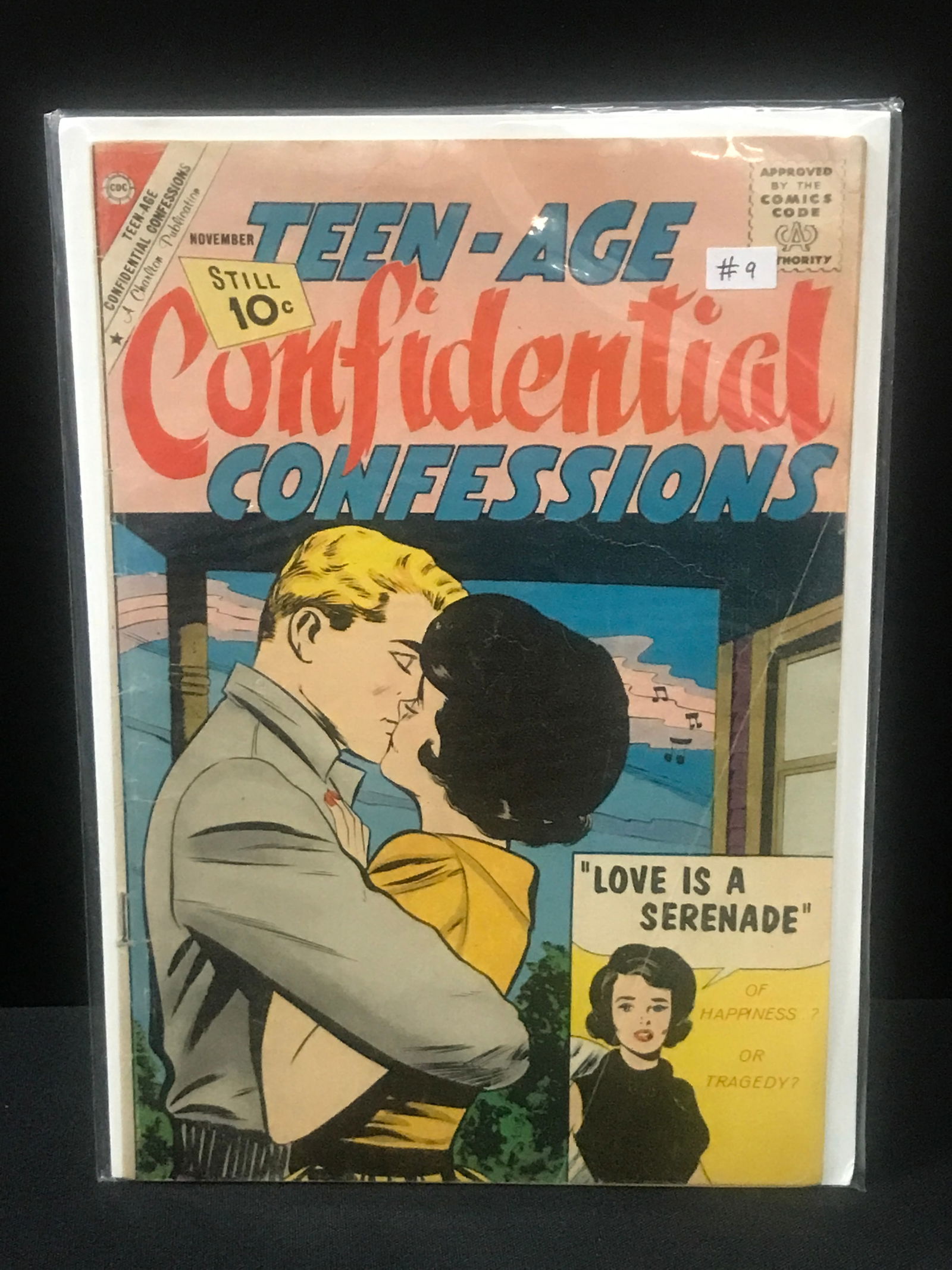 TEEN-AGE CONFIDENTIAL CONFESSIONS #9 - A CHARLTON PUBLICATION: Prices are in Canadian Dollars