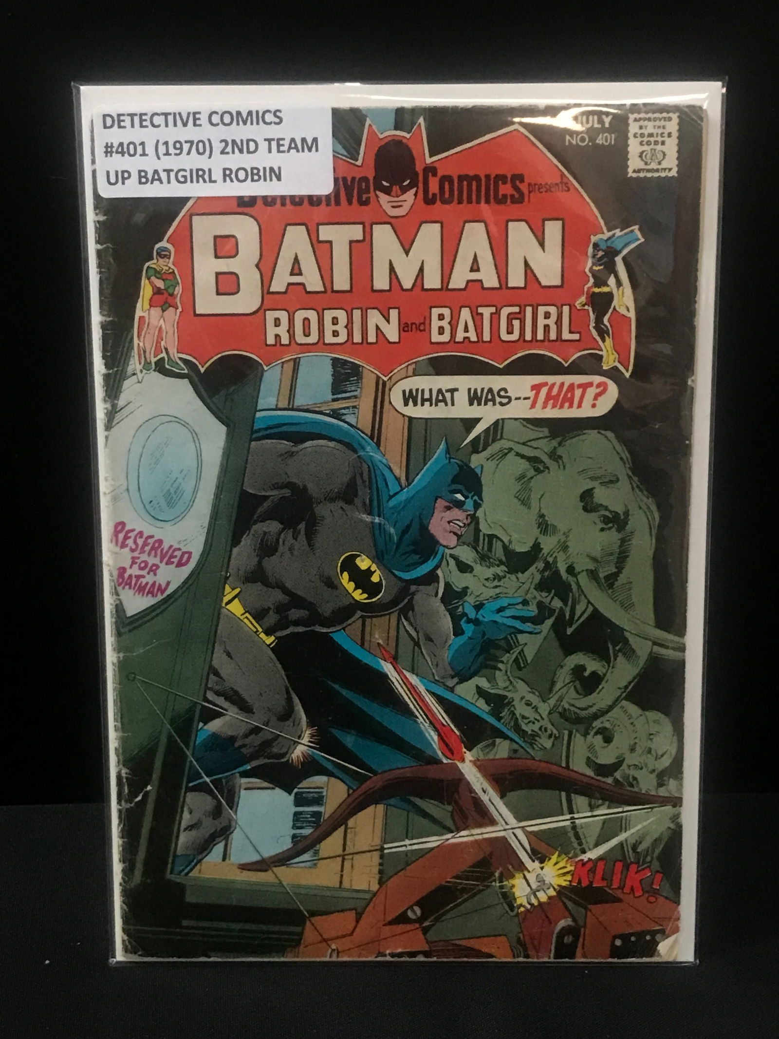 DETECTIVE COMICS #401 (1970) - DC COMICS (1 of 1)