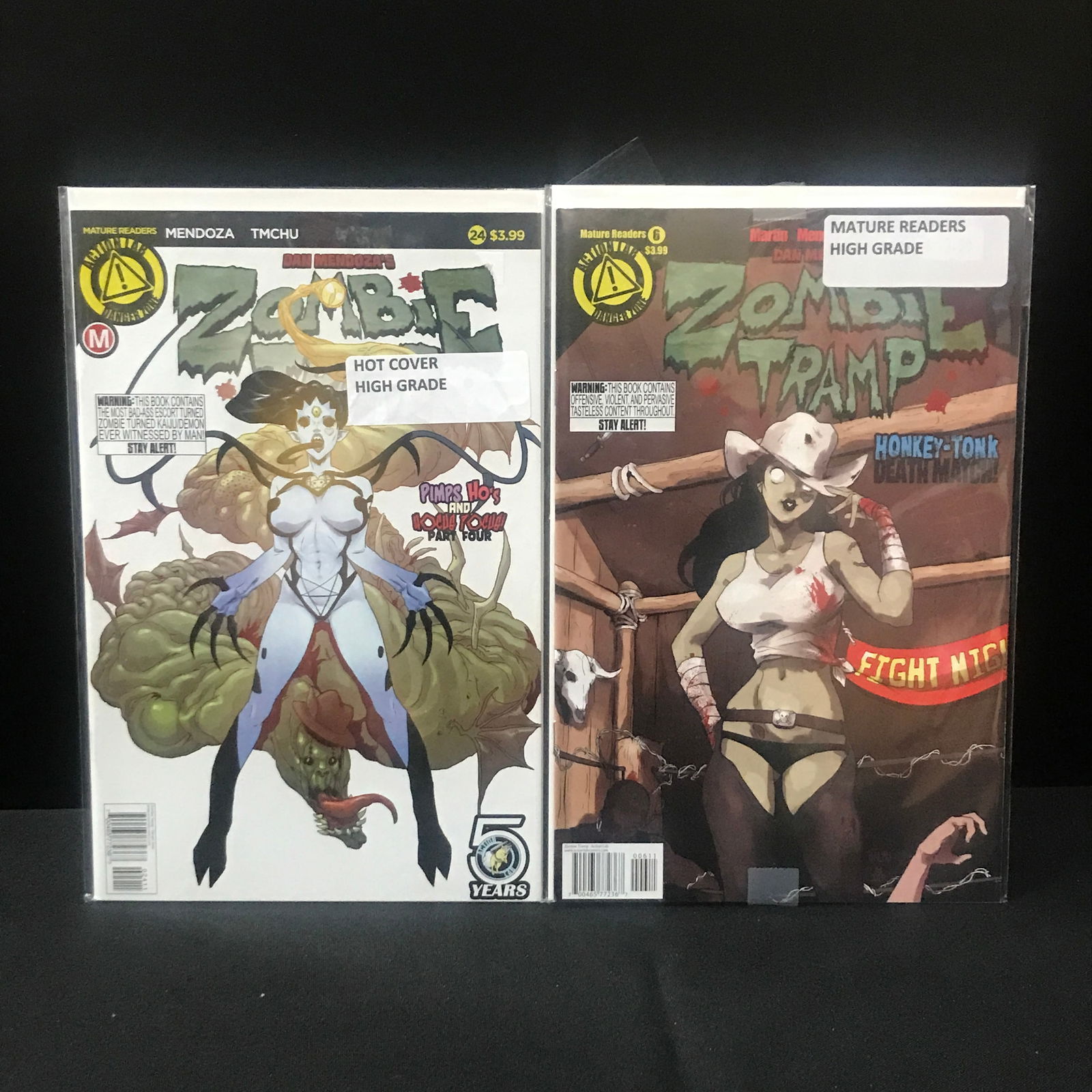 LOT OF 2 ZOMBIE TRAMP COMICS - ACTION LAB COMICS: Prices are in Canadian Dollars