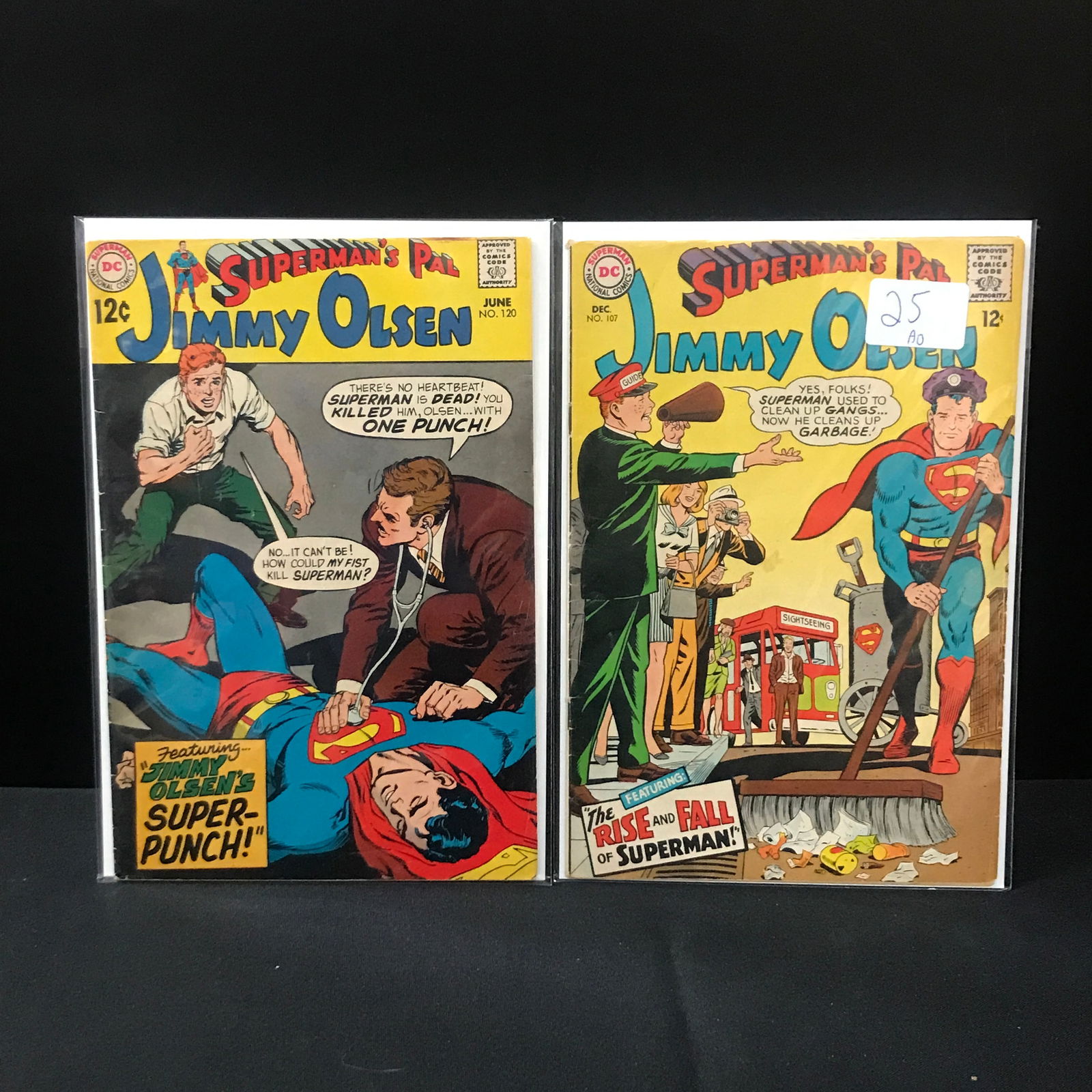 LOT OF 2 SUPERMAN'S PAL JIMMY OLSEN COMICS - DC COMICS: Prices are in Canadian Dollars