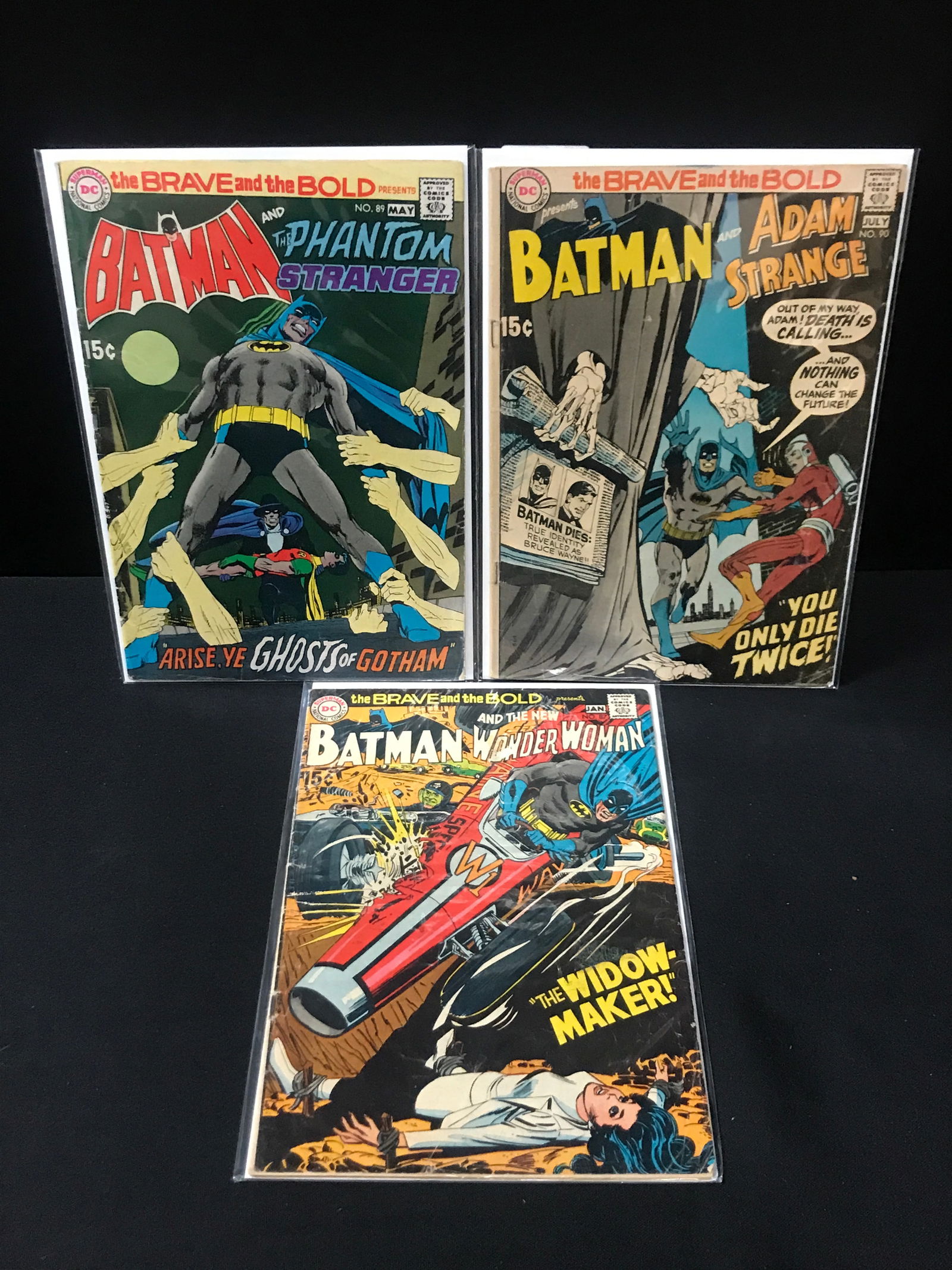 LOT OF 3 BRAVE AND THE BOLD COMICS - DC COMICS: Prices are in Canadian Dollars