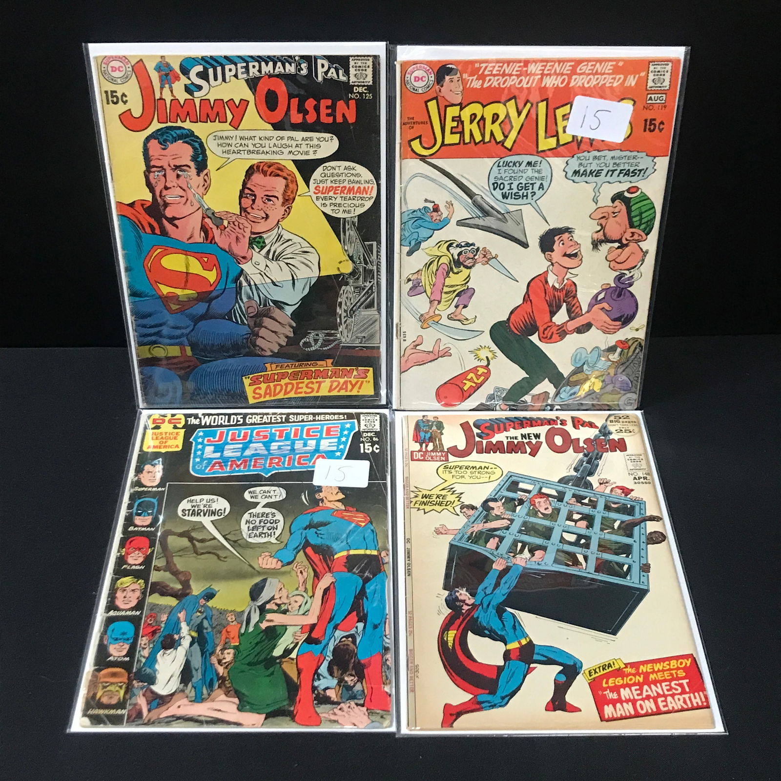 LOT OF 4 DC COMICS: Prices are in Canadian Dollars