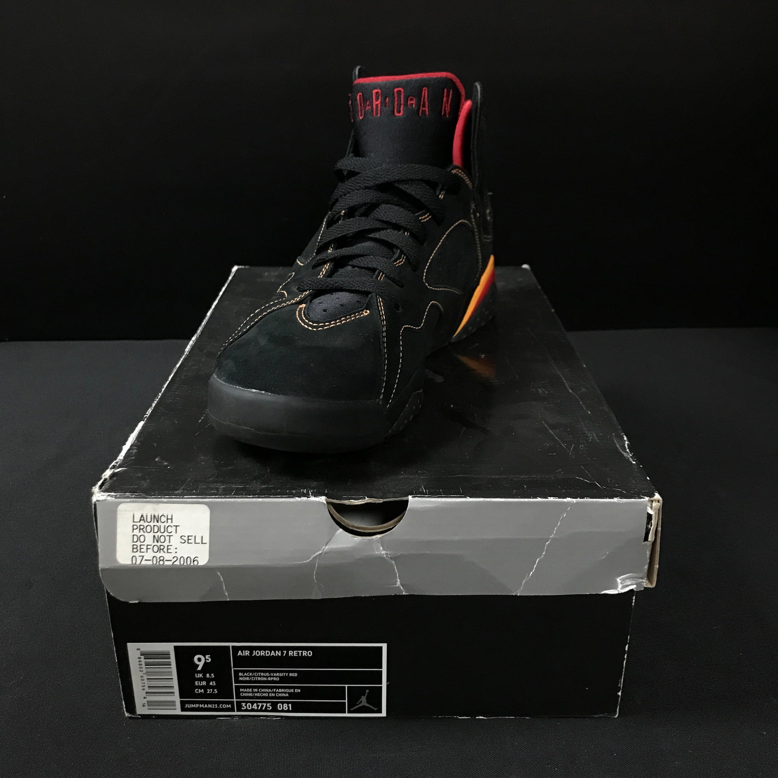 MENS AIR JORDAN 7 RETRO CITRUS 2006 SIZE 9.5: Prices are in Canadian dollars