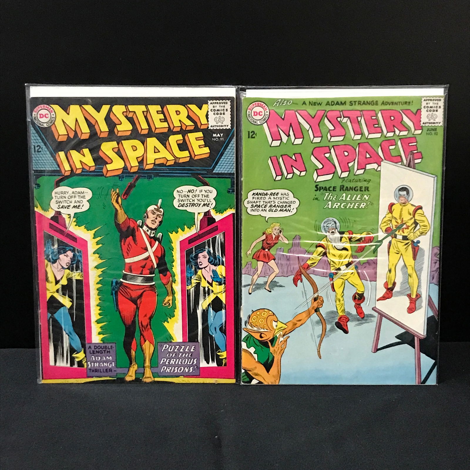 LOT OF 2 MYSTERY IN SPACE COMICS #91-92 - DC COMICS (1 of 1)