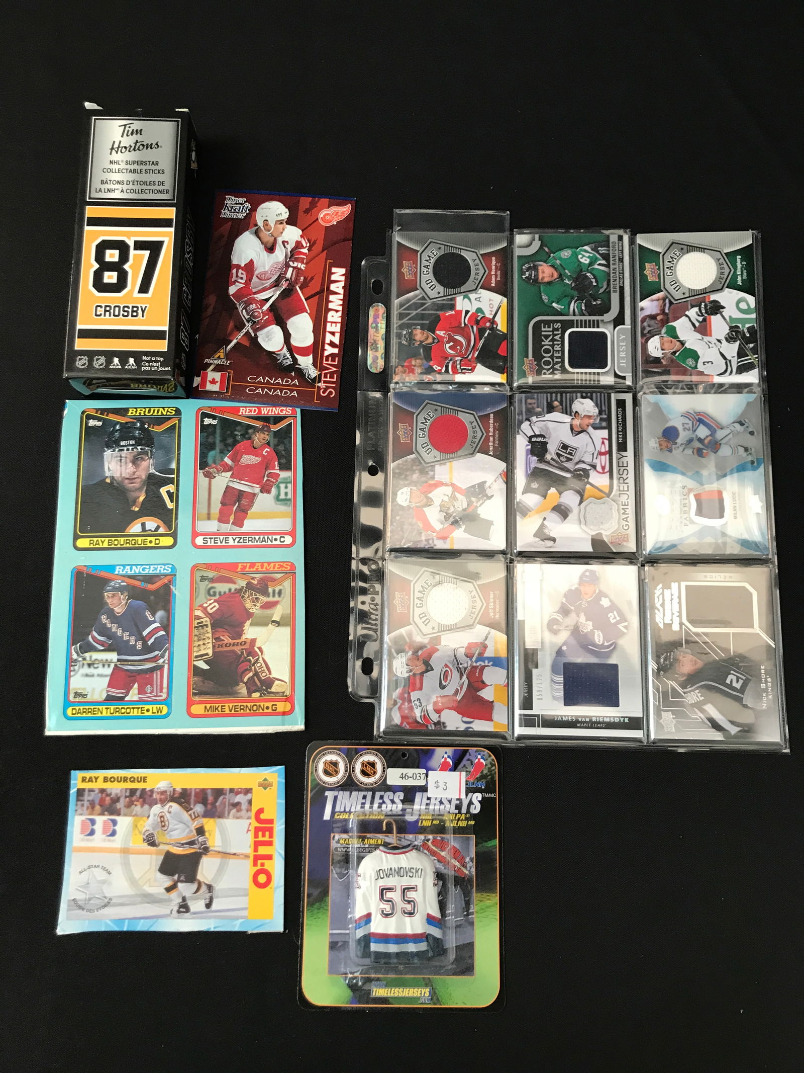 LOT OF HOCKEY CARDS AND HOCKEY MEMORABILIA: Prices are in Canadian dollars
