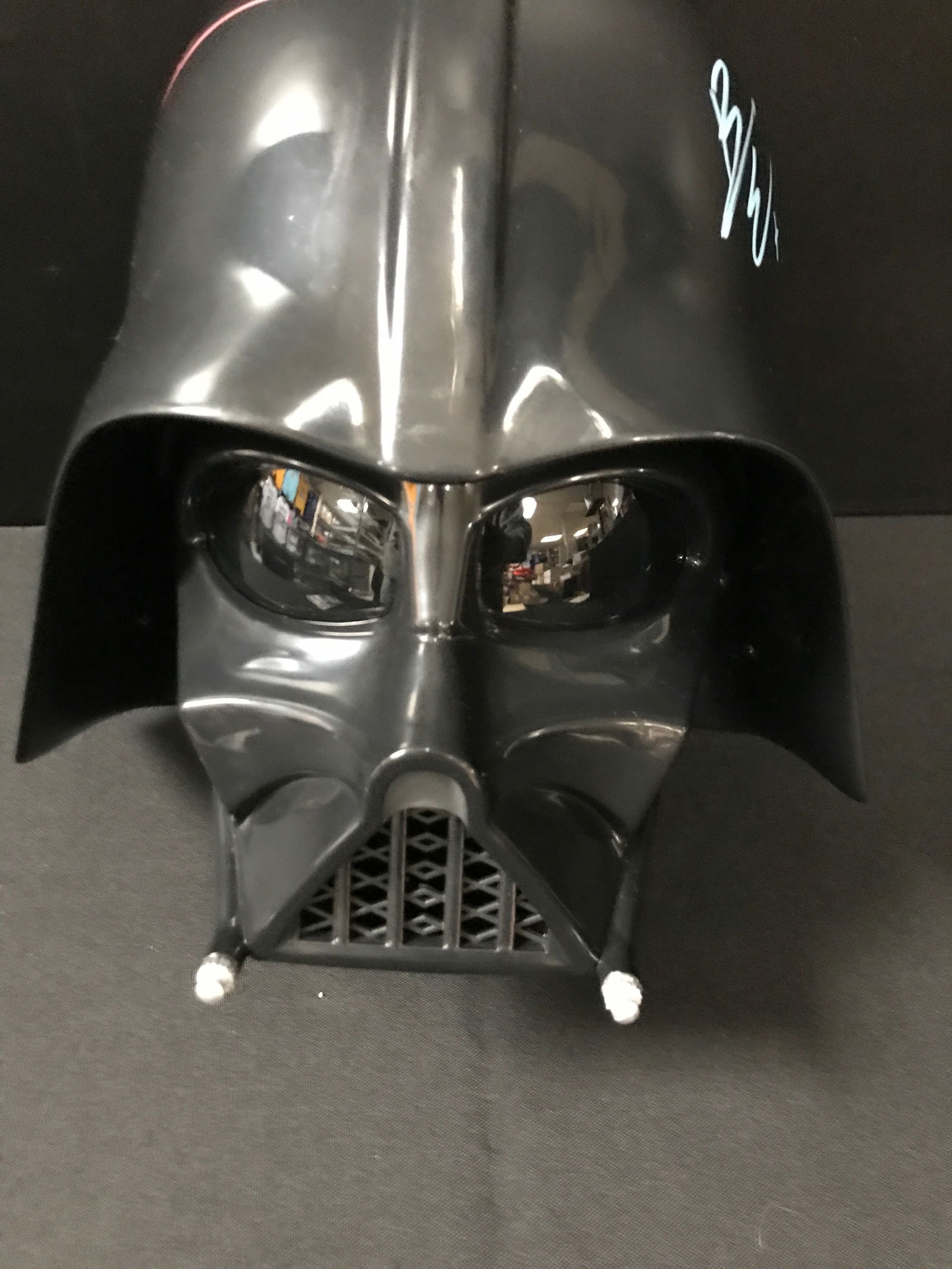 DUAL SIGNED HAYDEN CHRISTENSEN AND EWAN MCGREGOR DARTH VADER HELMET - WWOC COA (1 of 3)