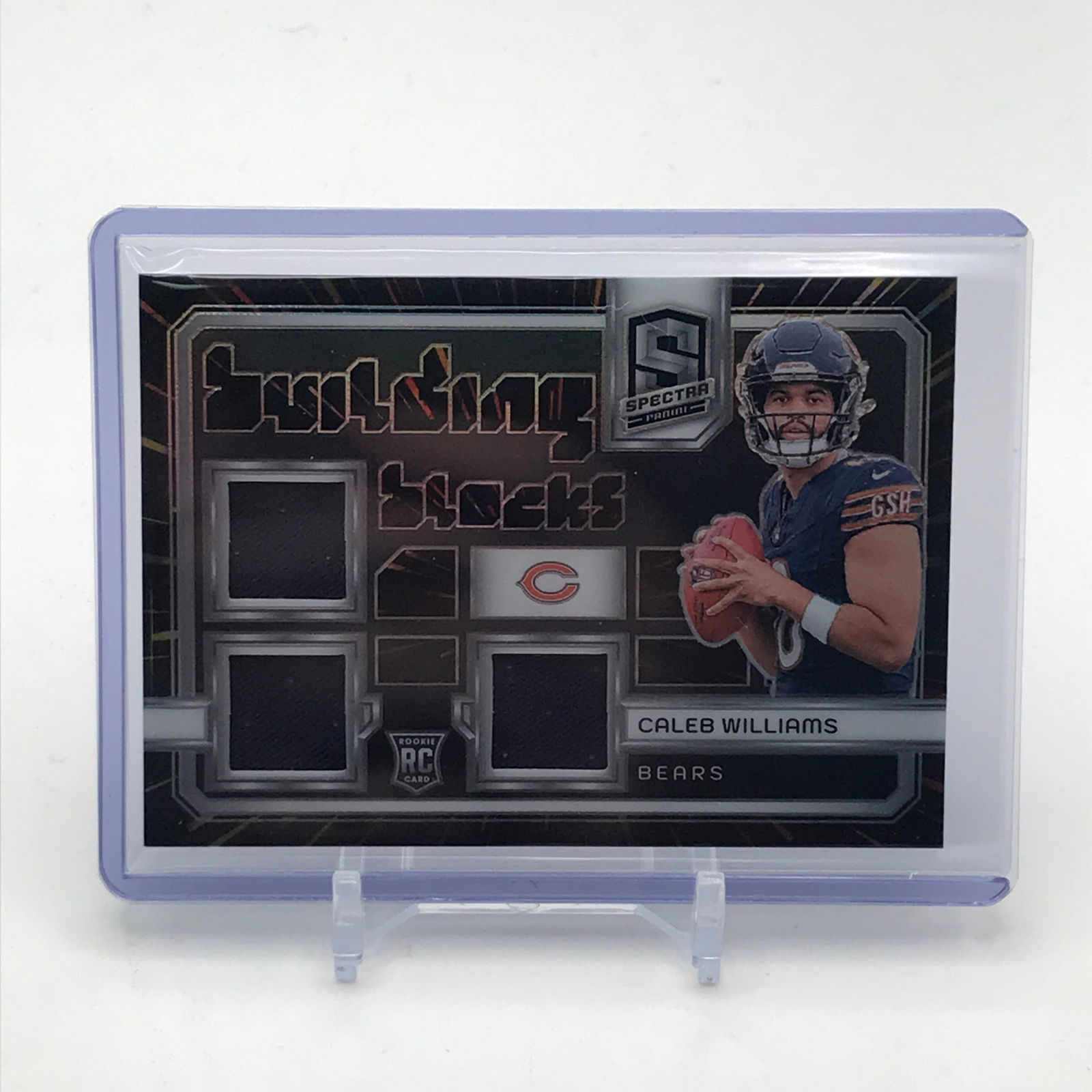 2024 PANINI SPECTRA CALEB WILLIAMS TRIPLE PATCH ROOKIE CARD 40/75 (1 of 2)