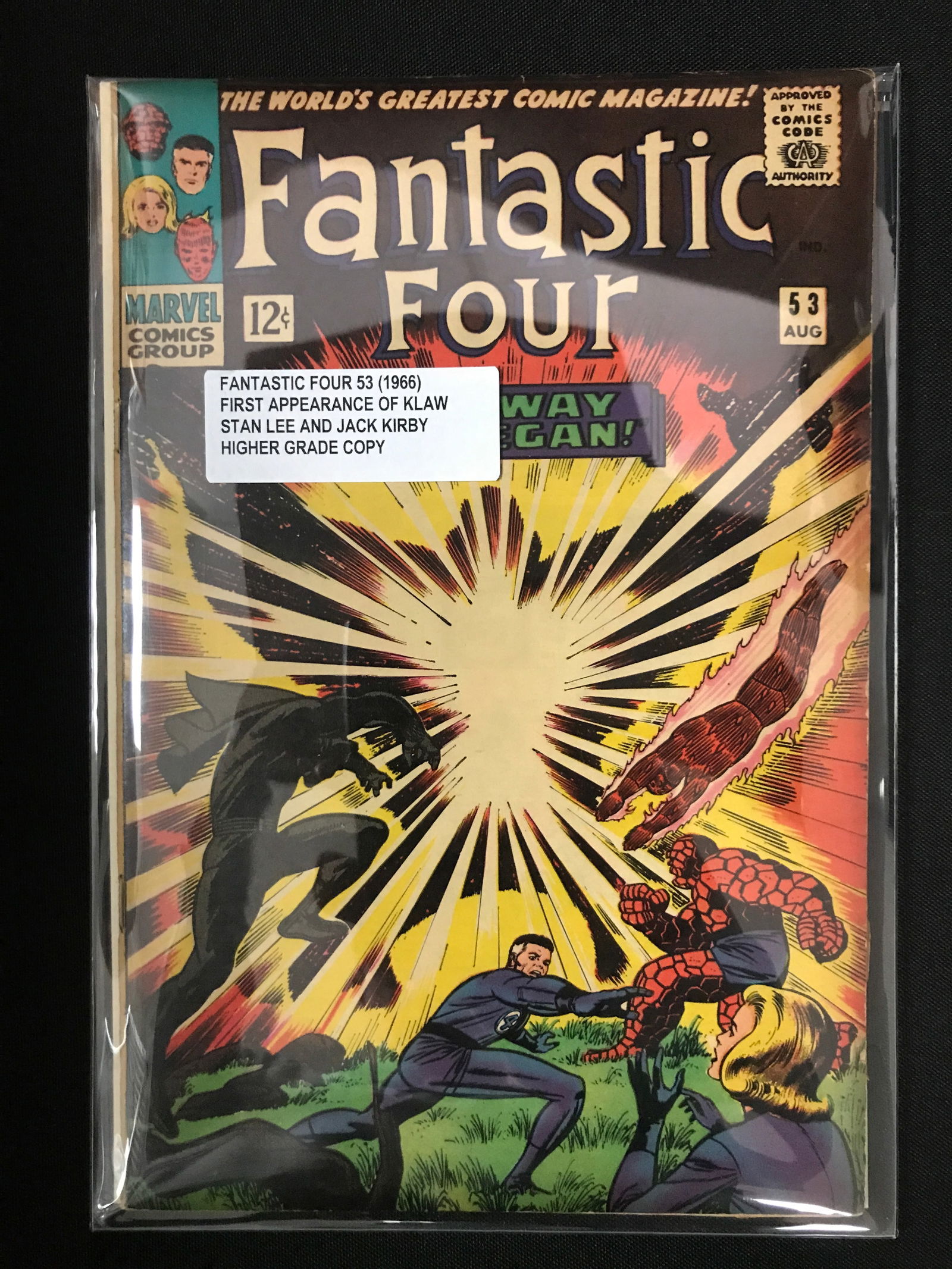 FANTASTIC FOUR #53 (1966) 1ST APPEARANCE OF KLAW - MARVEL COMICS (1 of 1)
