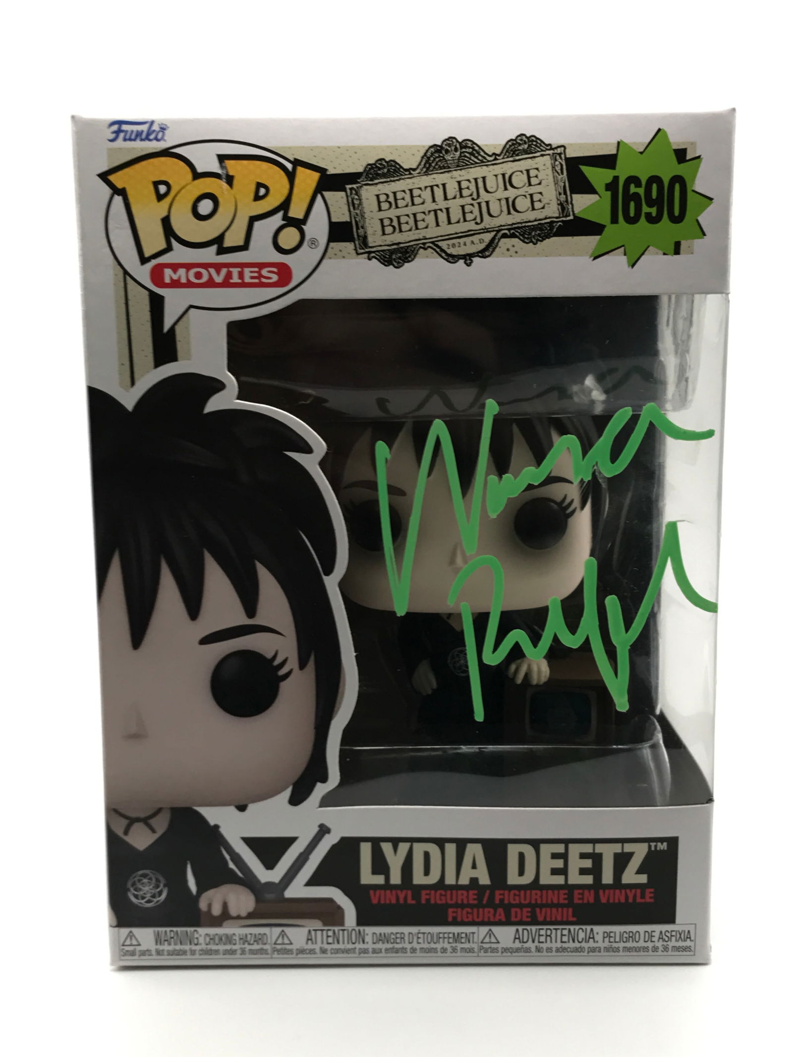 WINONA RYDER SIGNED BEETLEJUICE FUNKO POP - KB COA (1 of 2)