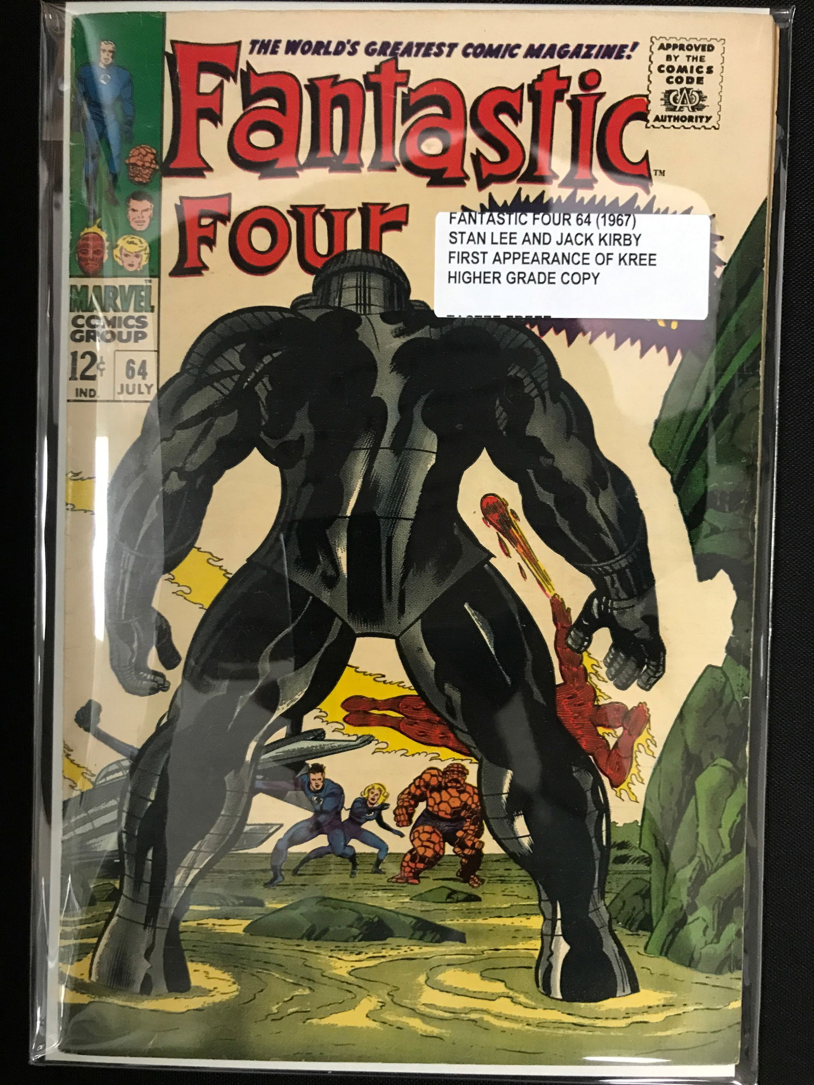 FANTASTIC FOUR #64 (1967) 1ST APPEARANCE OF KREE - MARVEL COMICS (1 of 1)