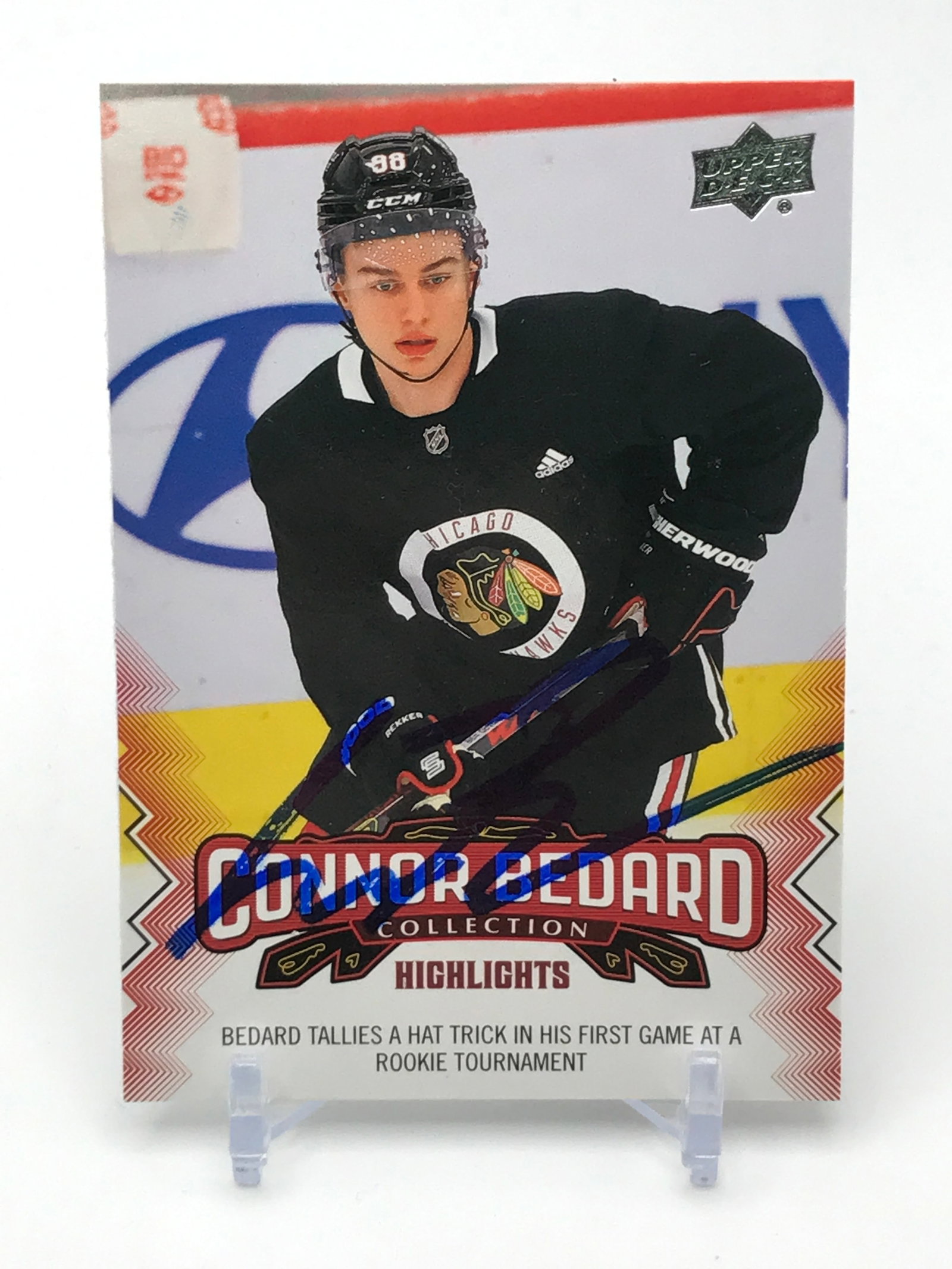 CONNOR BEDARD SIGNED TRADING CARD: Prices are in Canadian dollars