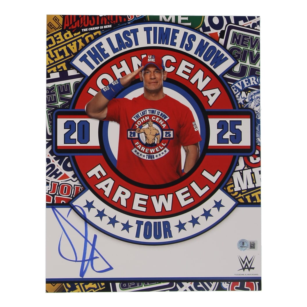 JOHN CENA SIGNED 8X10 - BECKETT COA (1 of 1)
