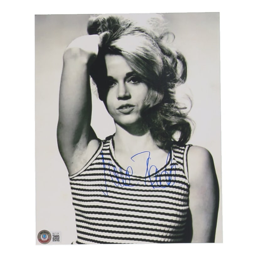 JANE FONDA SIGNED 8X10 - BECKETT COA (1 of 1)