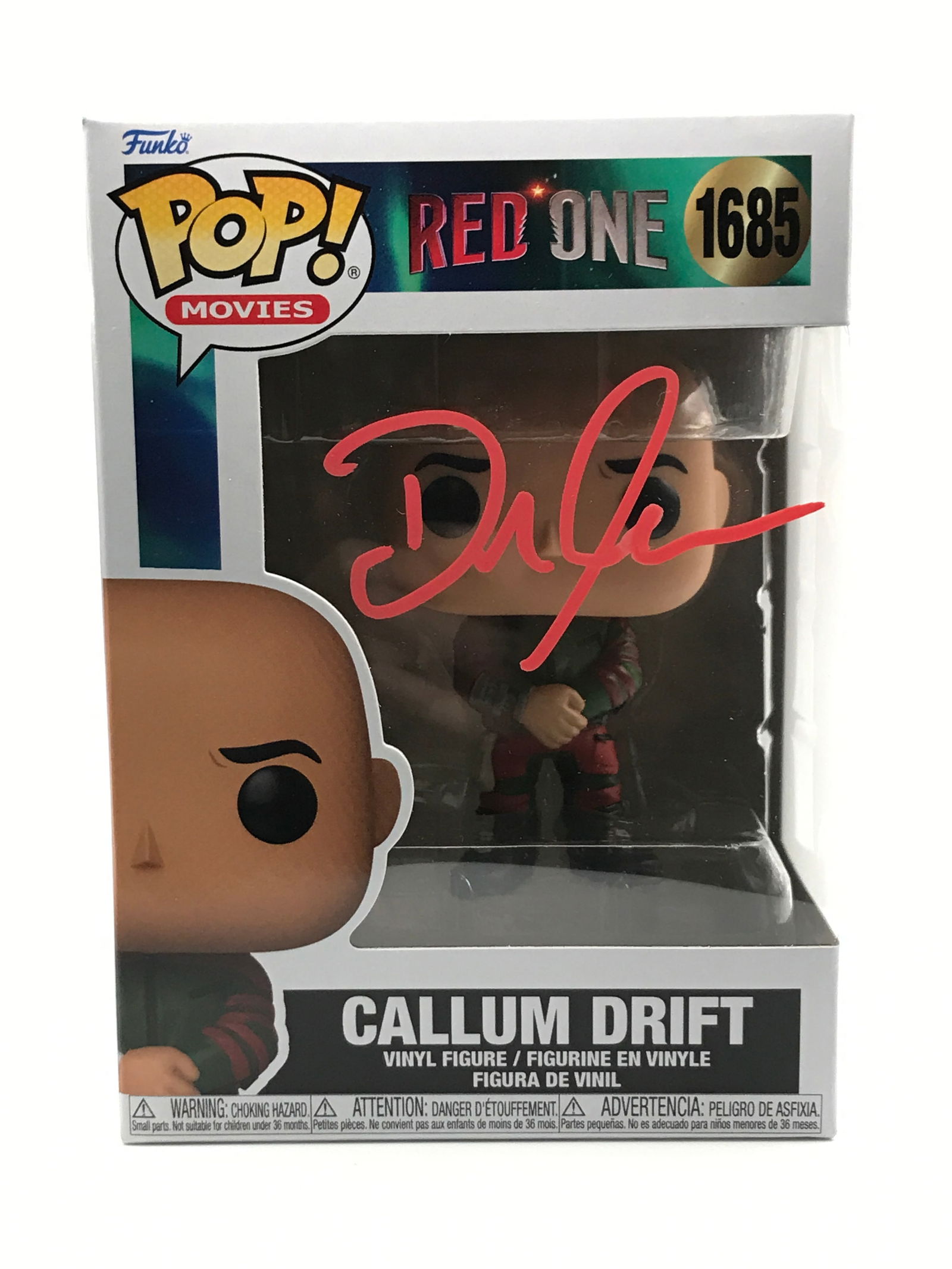 DWAYNE THE ROCK JOHNSON SIGNED CALLUM DRIFT FUNKO POP - KB COA (1 of 2)