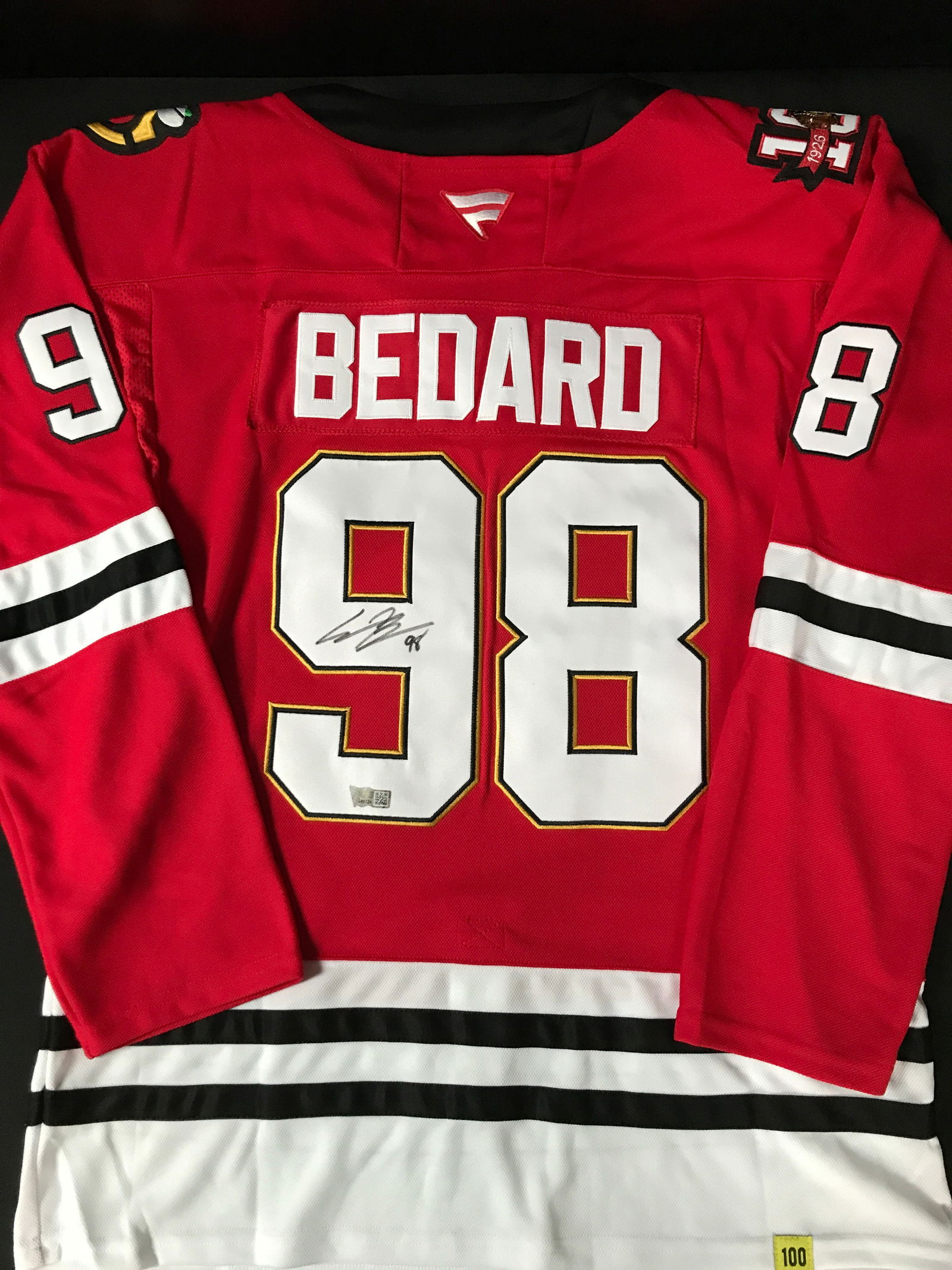 CONNOR BEDARD SIGNED CHICAGO BLACKHAWKS JERSEY - ACE COA (1 of 3)