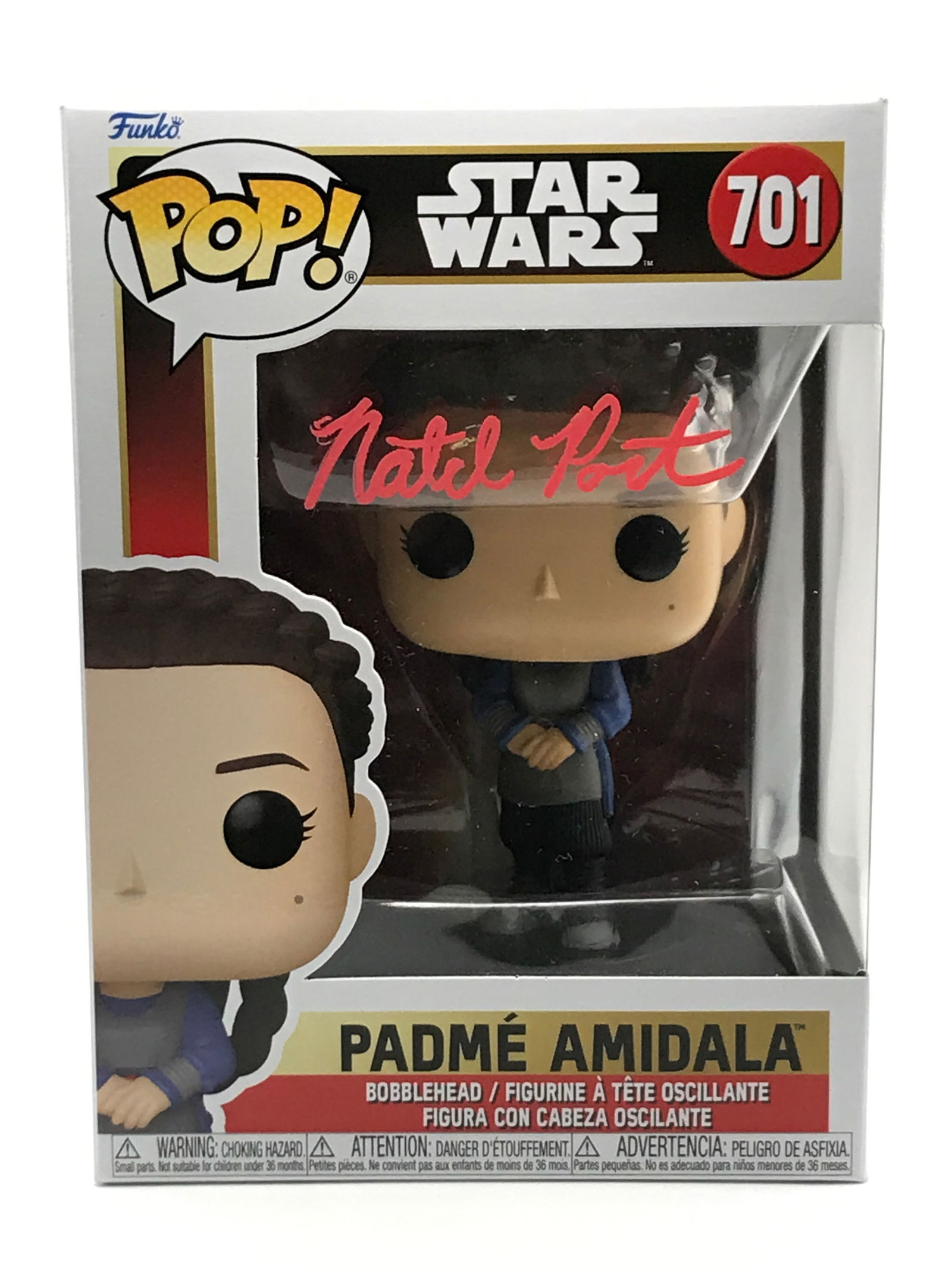 NATALIE PORTMAN SIGNED PADME STAR WARS FUNKO POP - KB COA (1 of 2)