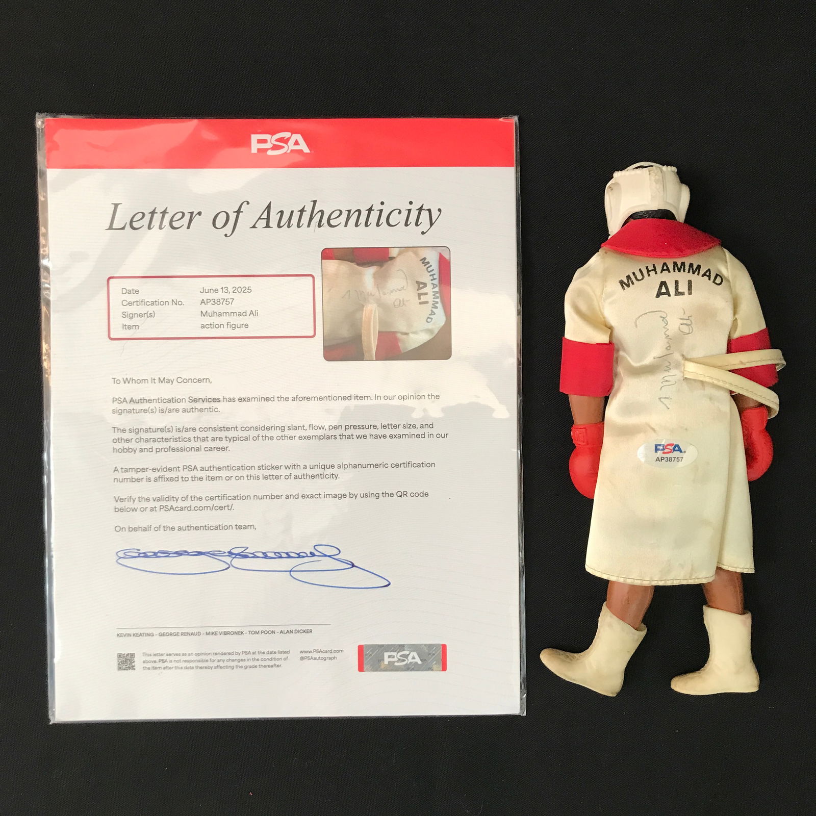MUHAMMAD ALI SIGNED 1971 MEGO ACTION FIGURE - PSA COA (1 of 3)