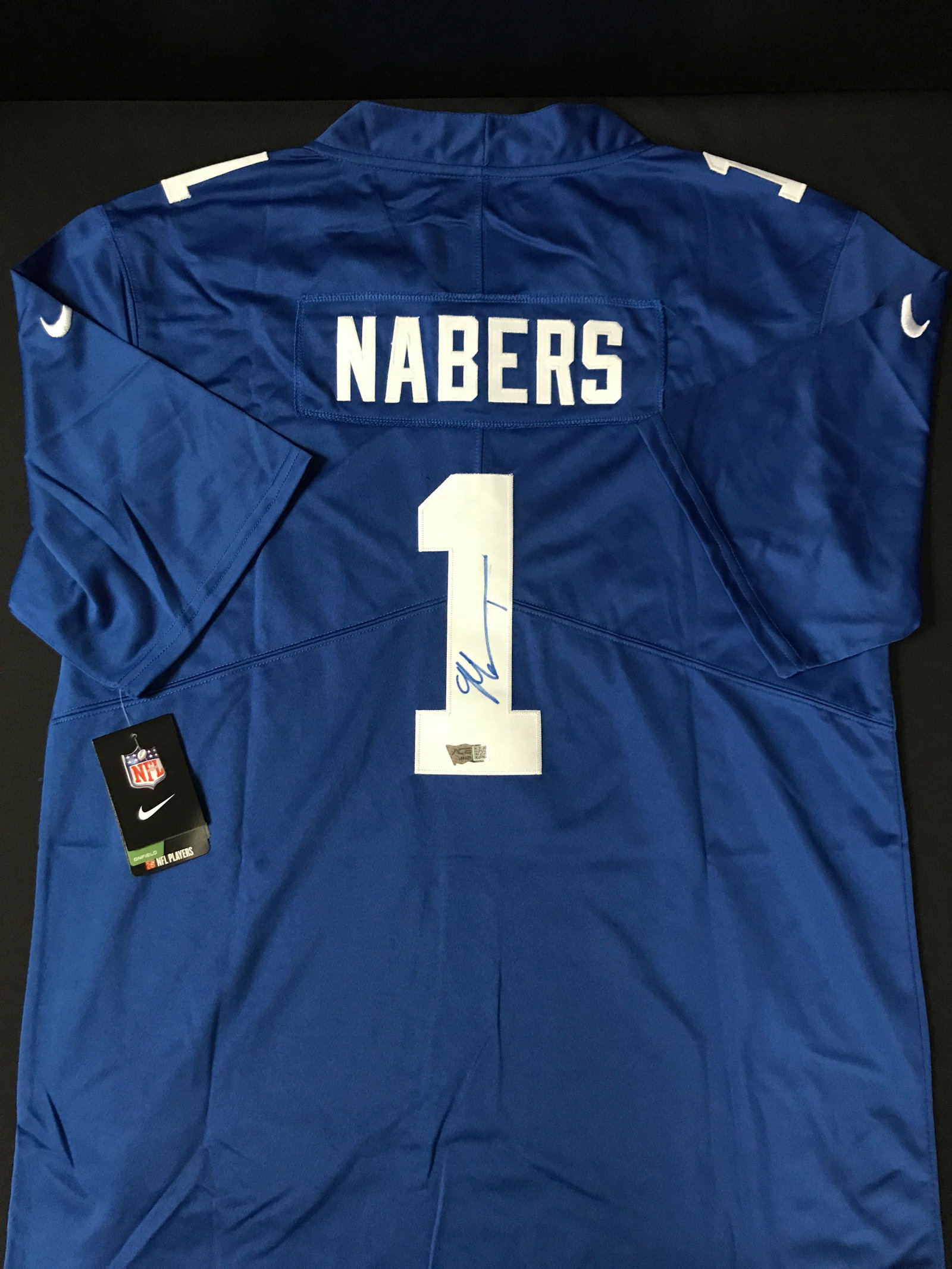 MALIK NABERS SIGNED NEW YORK GIANTS JERSEY - ACE COA: Prices are in Canadian dollars