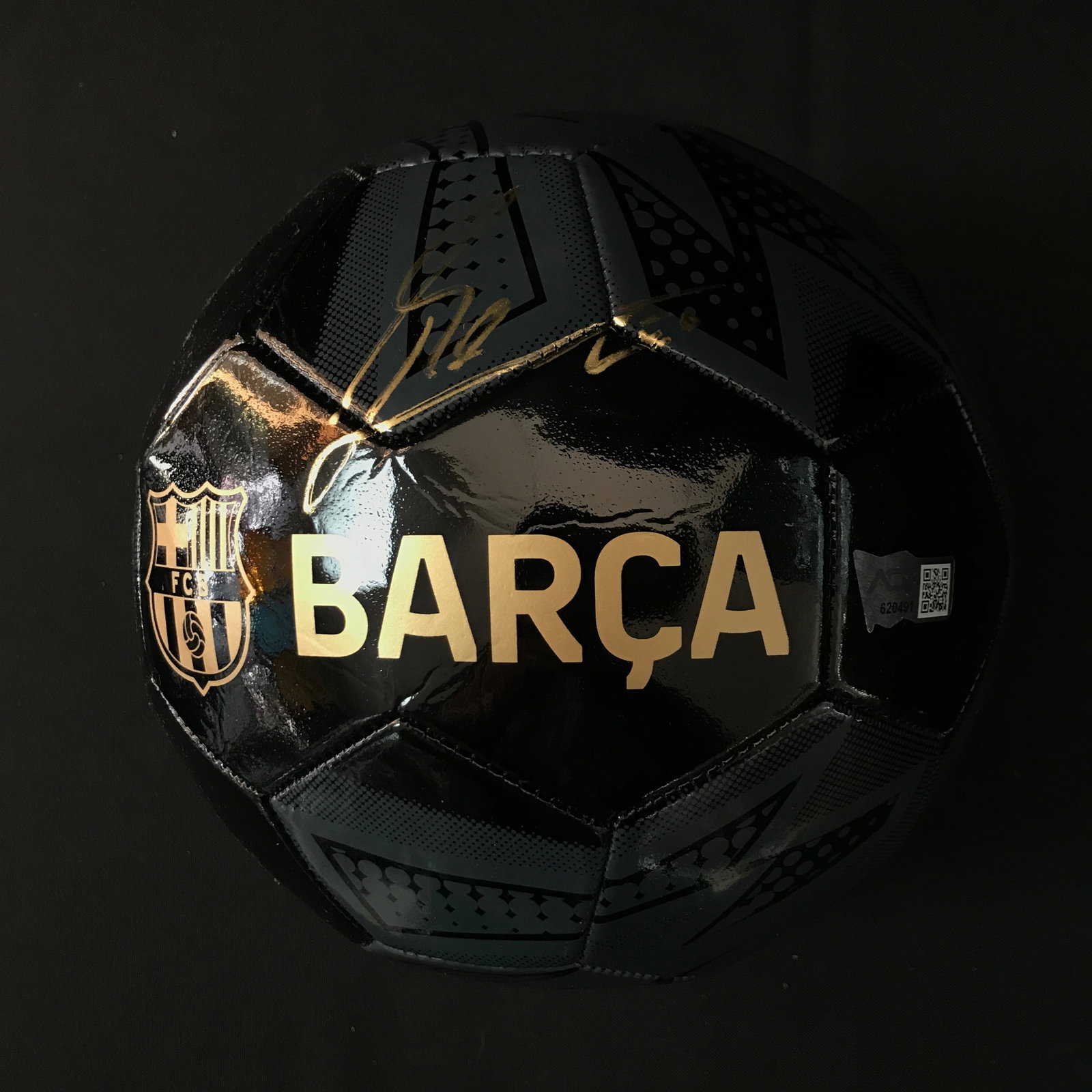 LIONAL MESSI SIGNED FC BARCELONA SOCCER BALL (ACE COA): Prices are in Canadian dollars