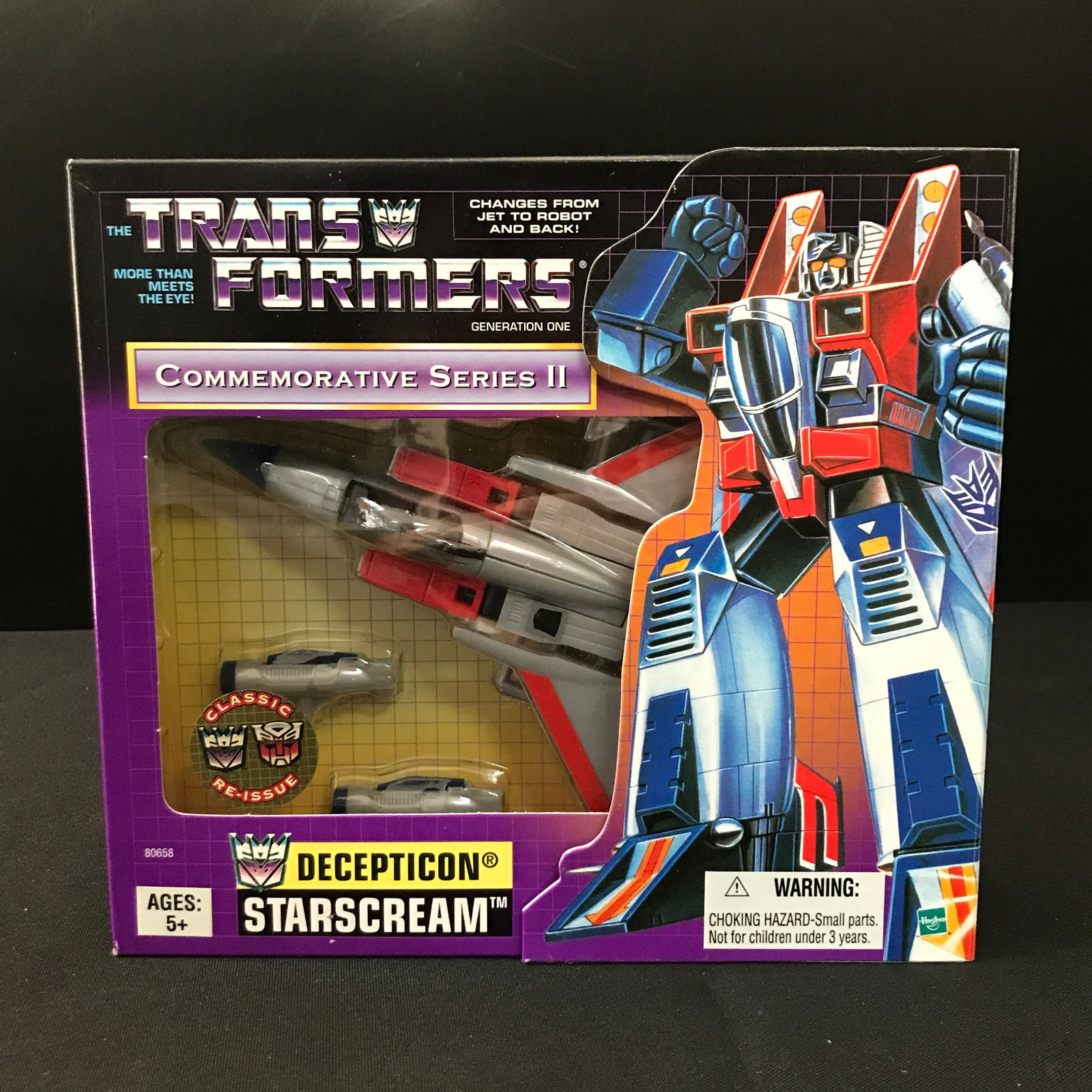 TRANSFORMERS COMMEMORATIVE SERIES II DECEPTICON STARSCREAM  - GENERATION ONE (1 of 2)